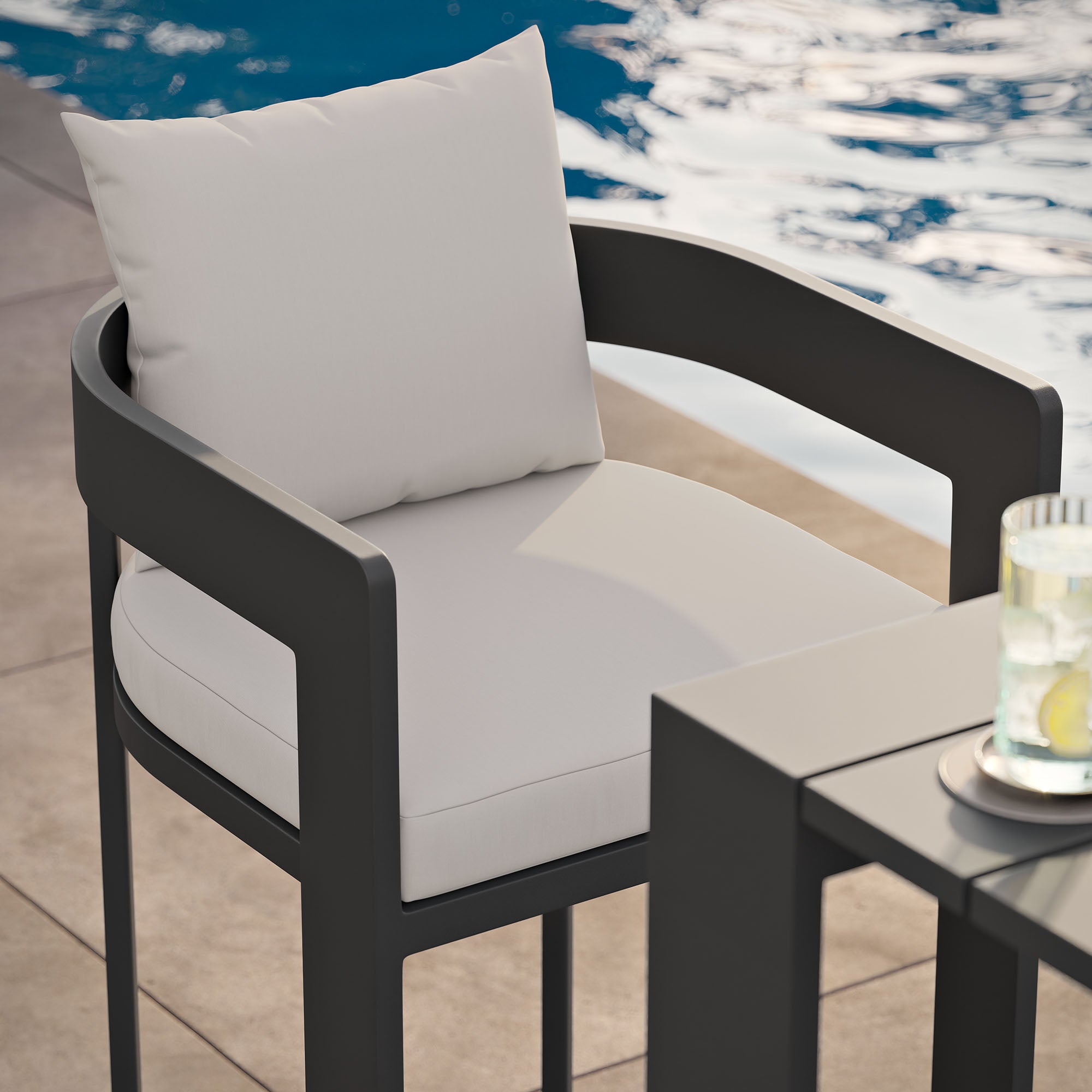 Tahoe Outdoor Patio Patio Aluminum Bar Chair