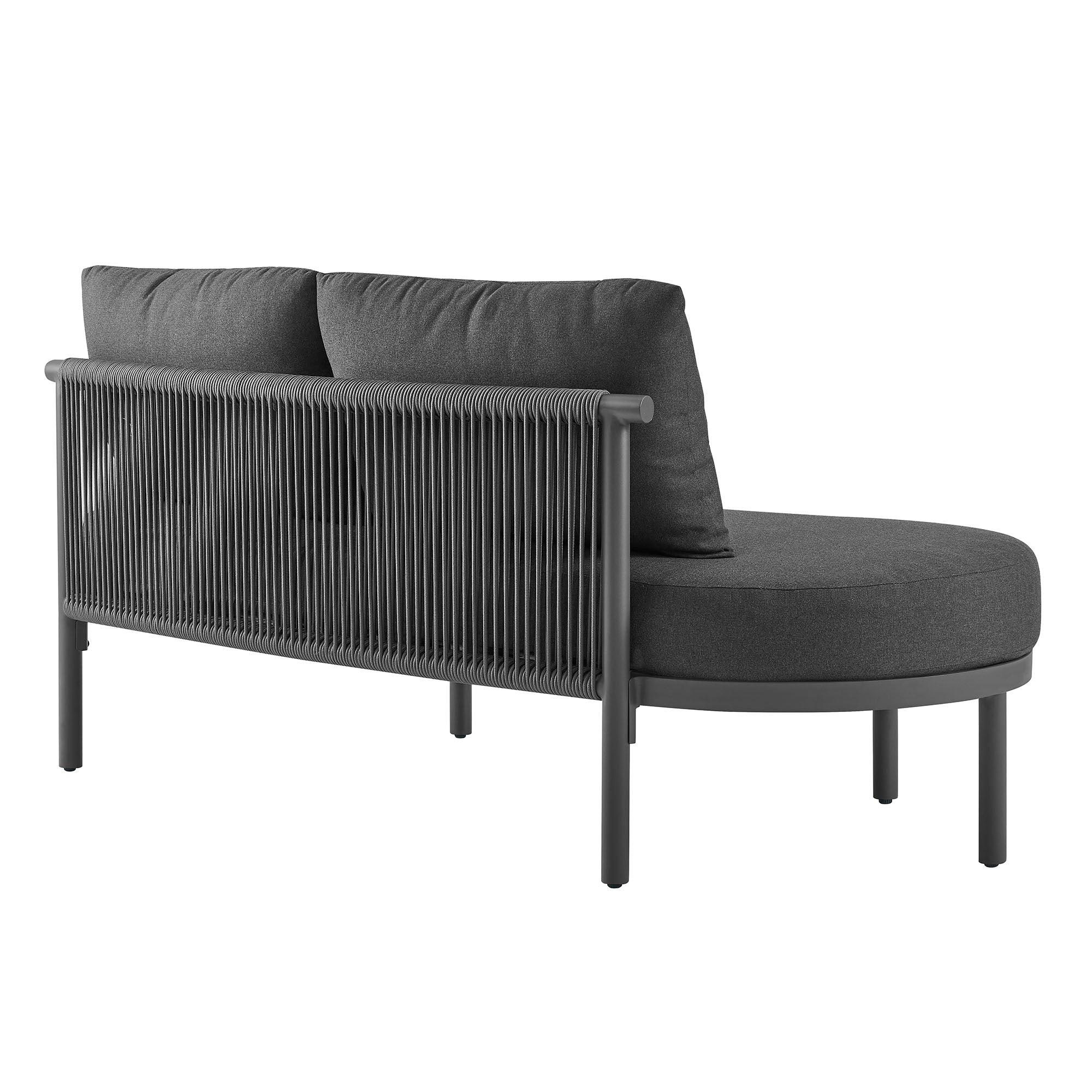 Porta Left-Arm Facing Outdoor Patio Aluminum Modular Piece
