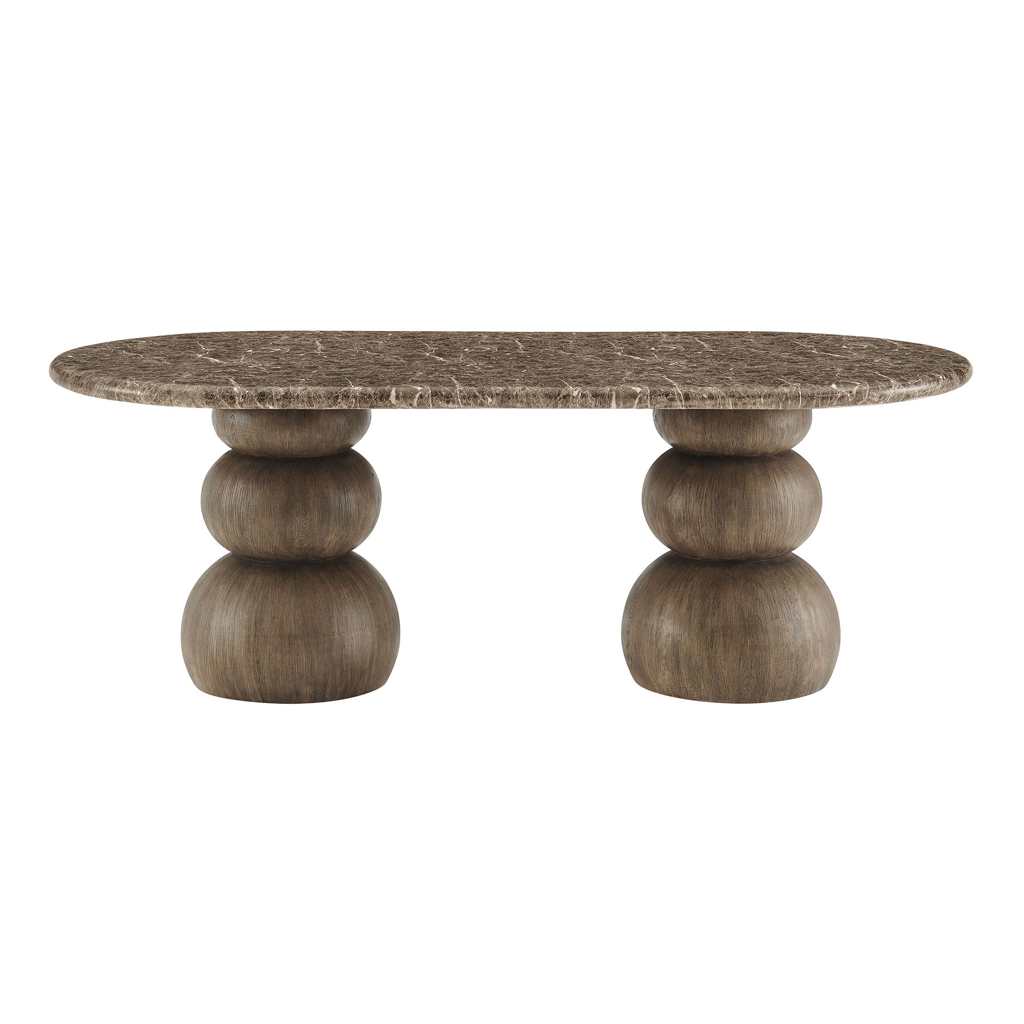 Pietra Indoor Outdoor Patio Oval Dining Table