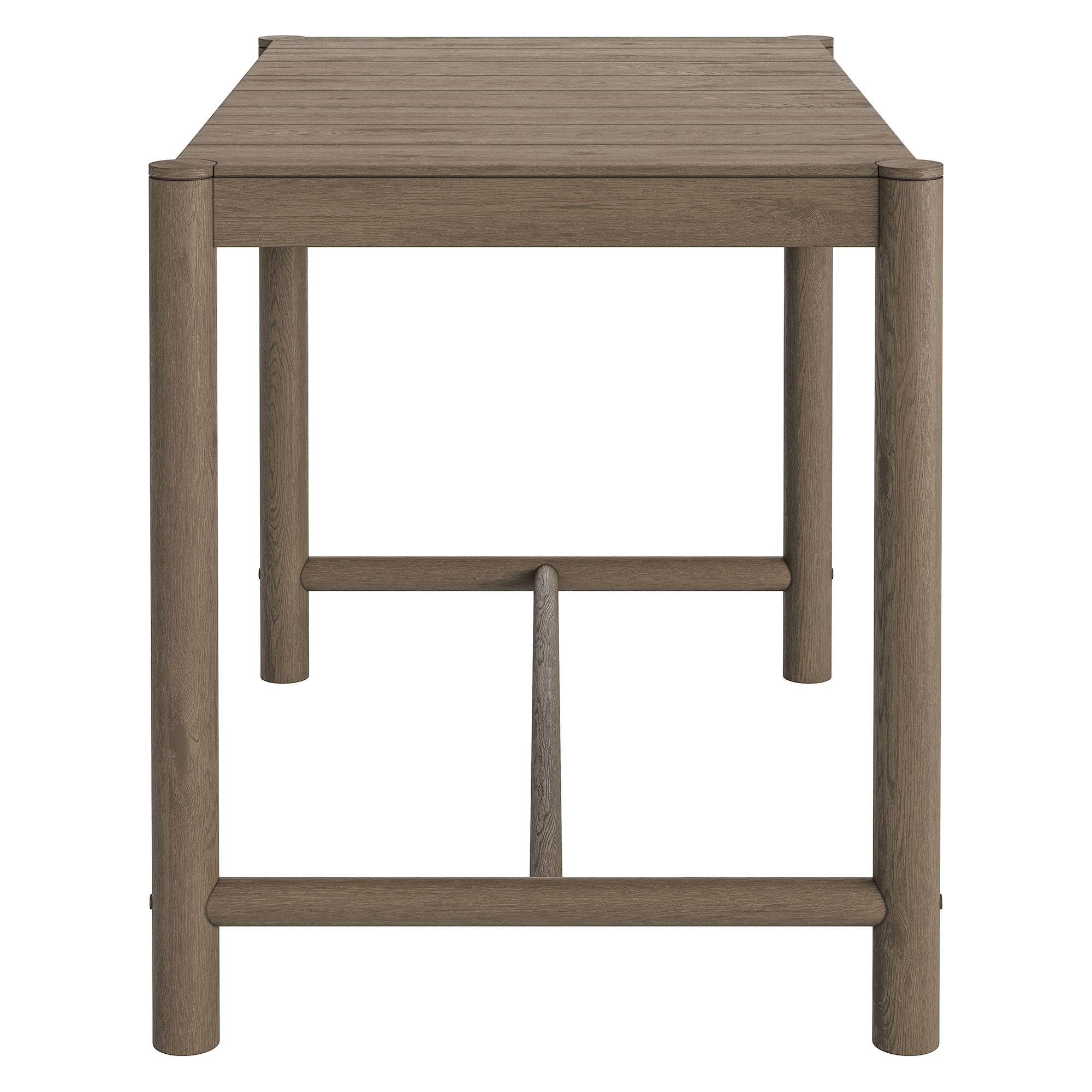 Eleni Rectangle 56-Inch Outdoor Patio Teak Wood Rectangular Bar Table