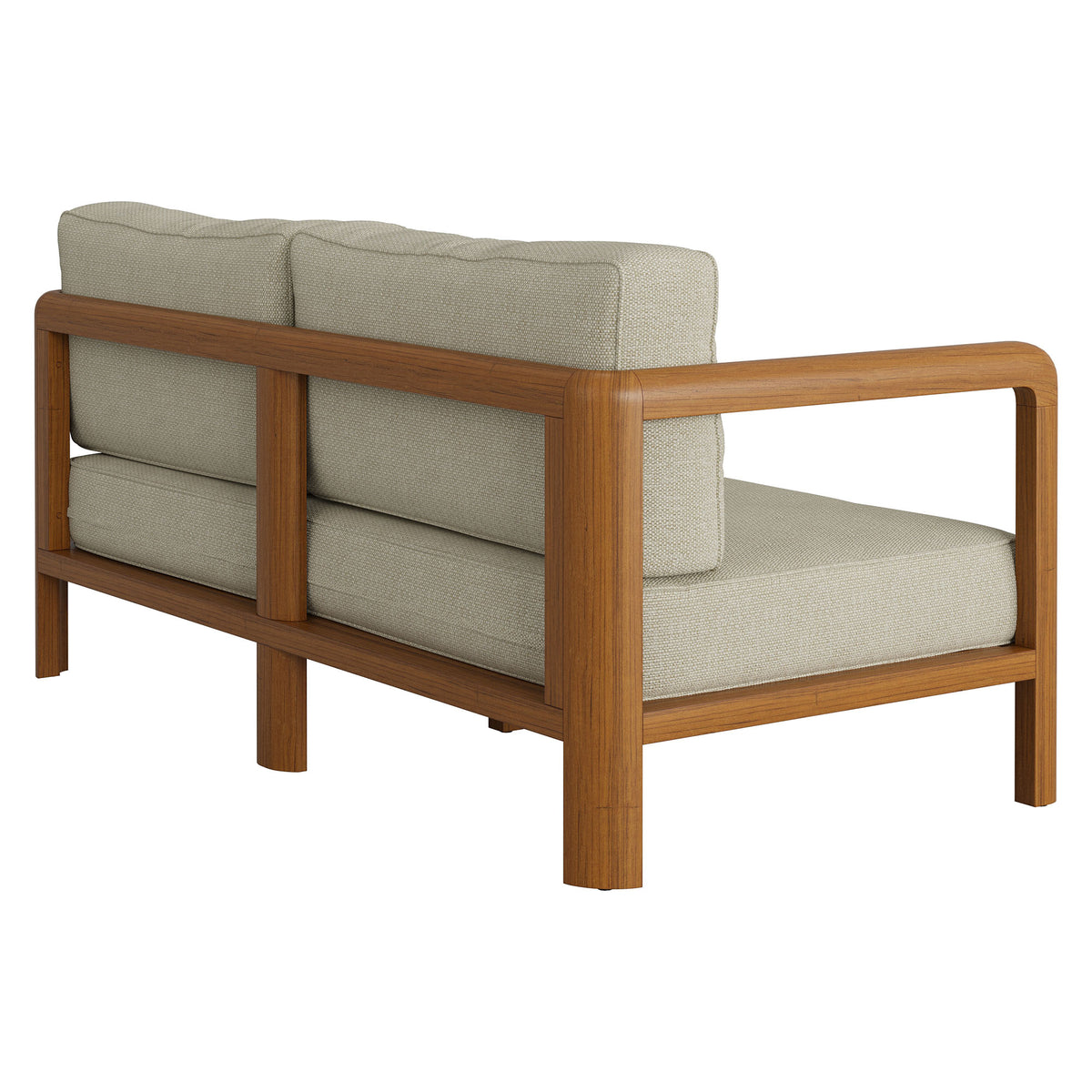 Kona Outdoor Patio Teak Wood Loveseat
