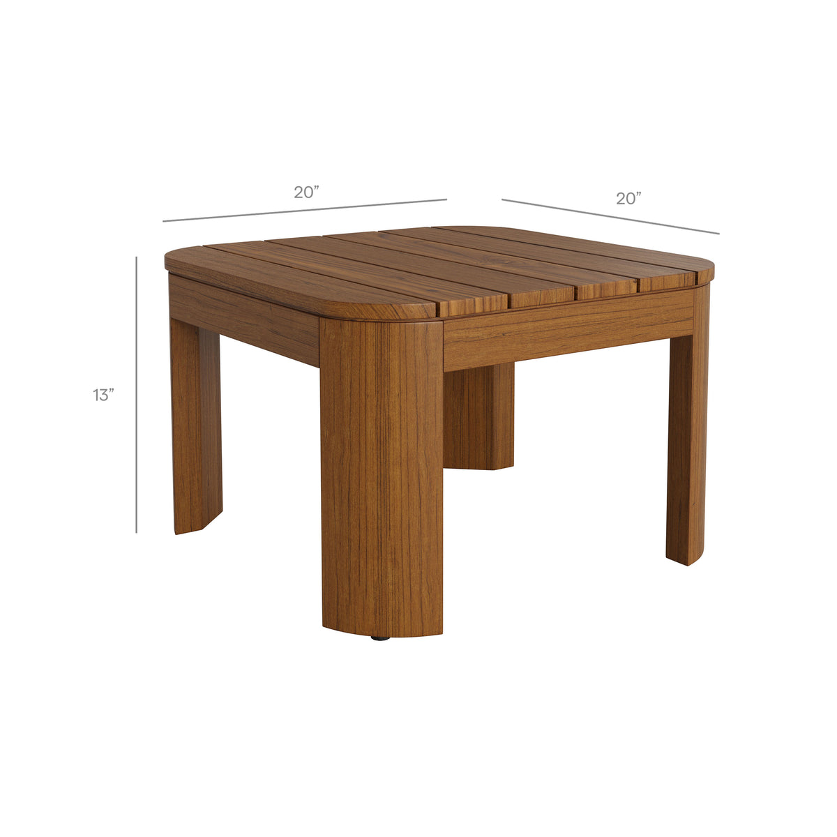 Kona Outdoor Patio Teak Wood Side Table