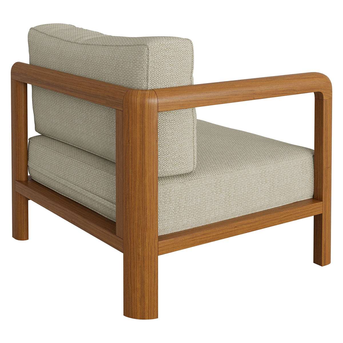 Kona Outdoor Patio Teak Wood Left-Arm Facing Modular Armchair