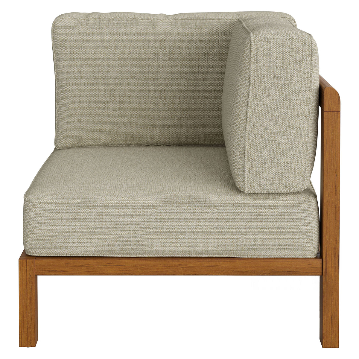 Kona Outdoor Patio Teak Wood Corner Modular Chair