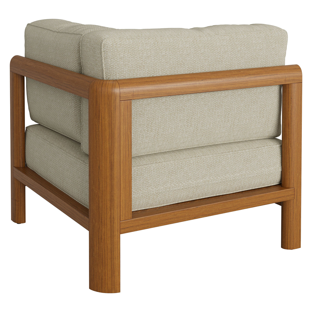 Kona Outdoor Patio Teak Wood Corner Modular Chair