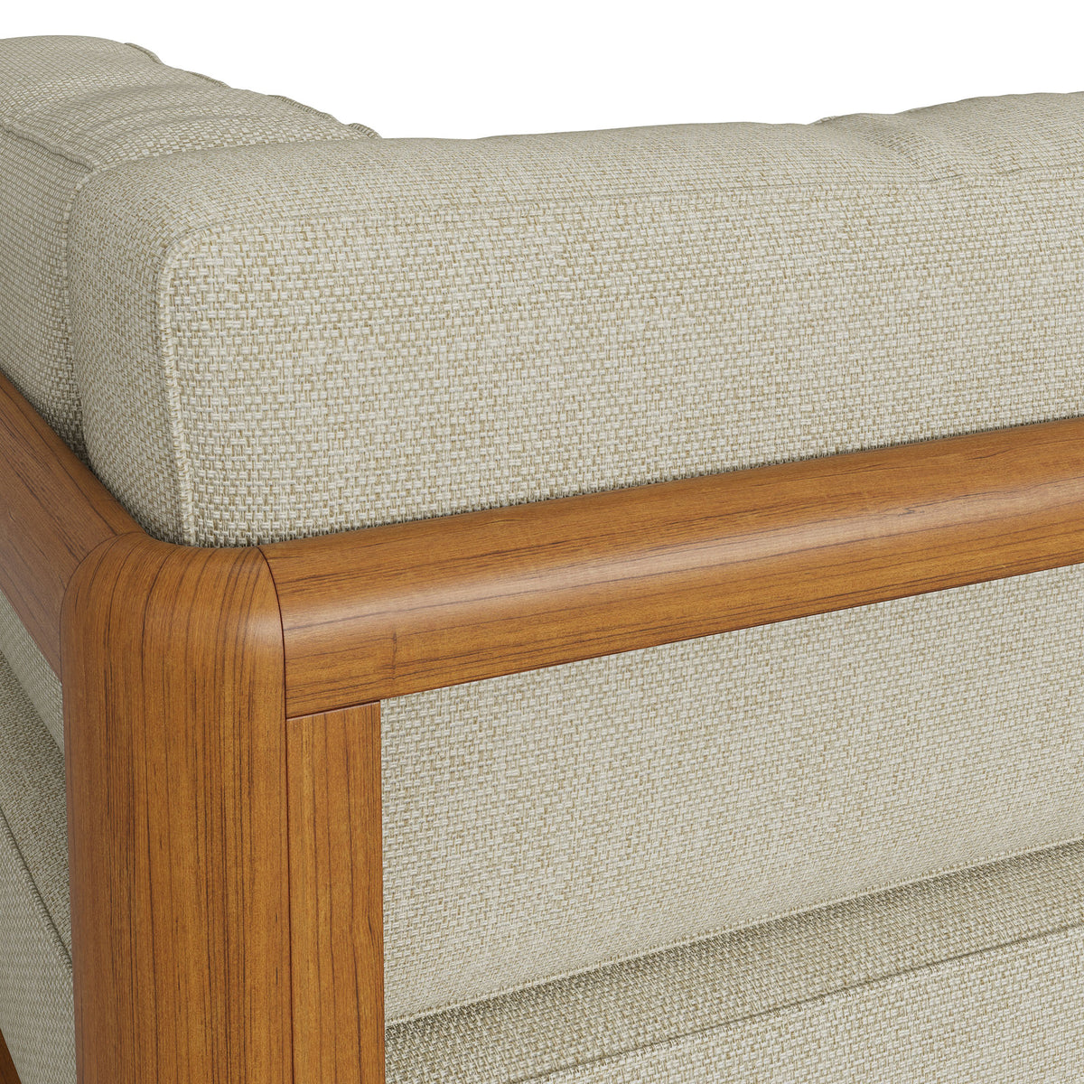 Kona Outdoor Patio Teak Wood Corner Modular Chair