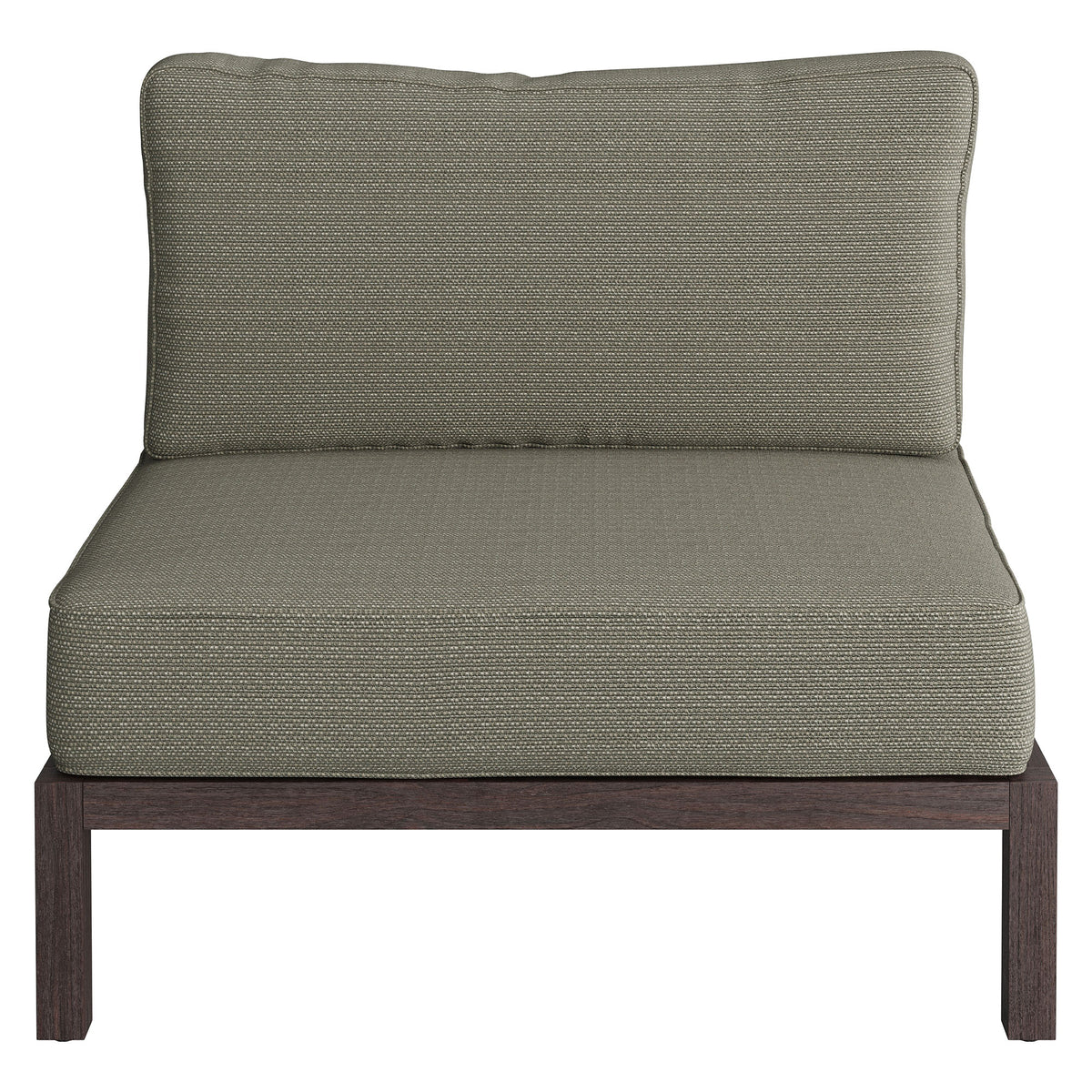 Kona Outdoor Patio Teak Wood Armless Modular Chair