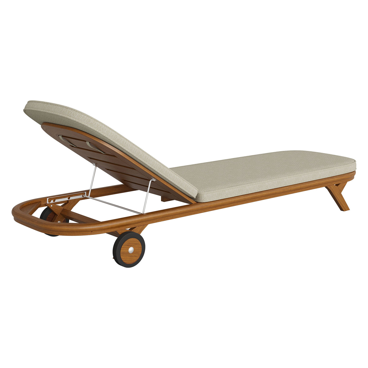 Kona Outdoor Patio Teak Wood Chaise Lounge Chair