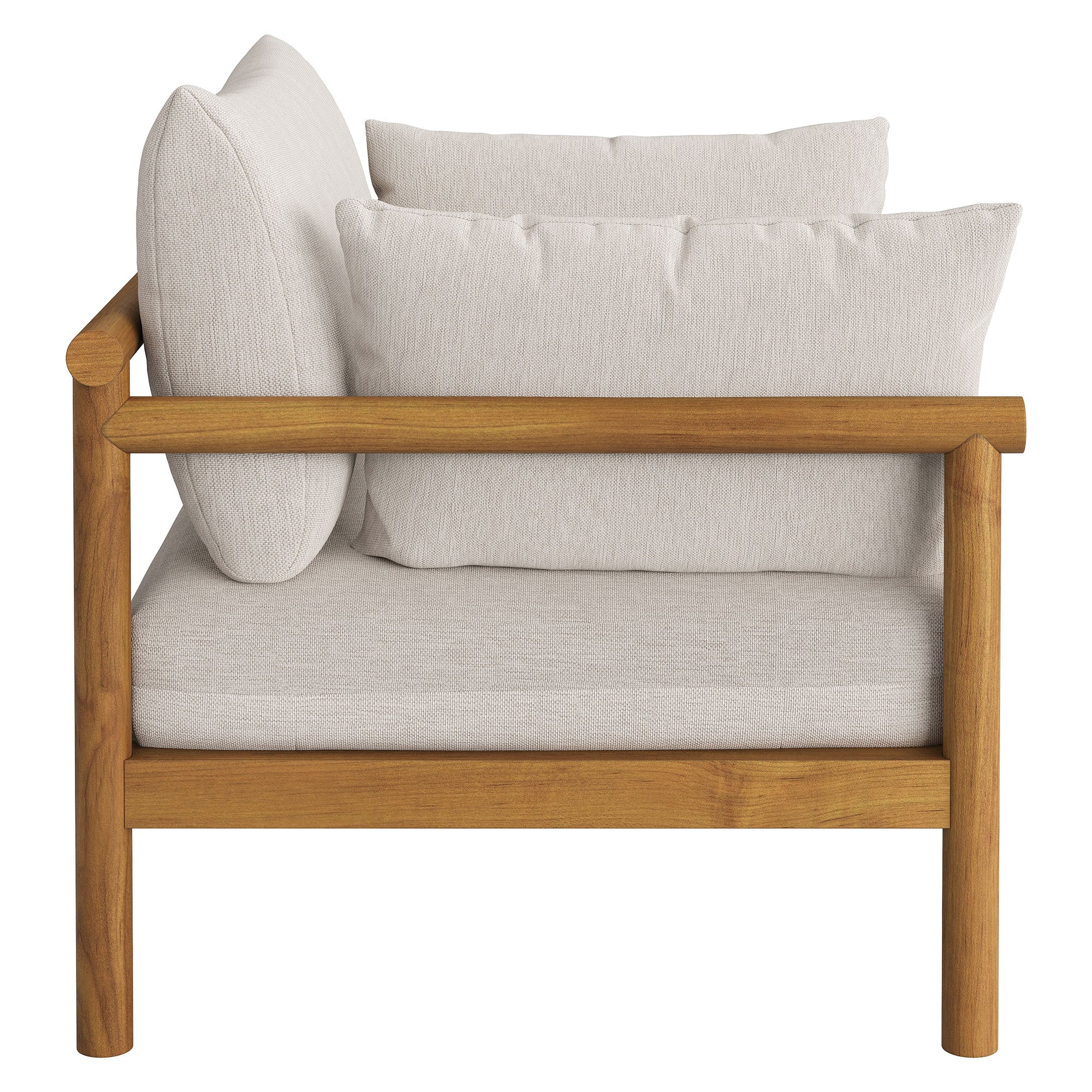 Eleni 3-Piece Outdoor Patio Teak Wood Furniture Set
