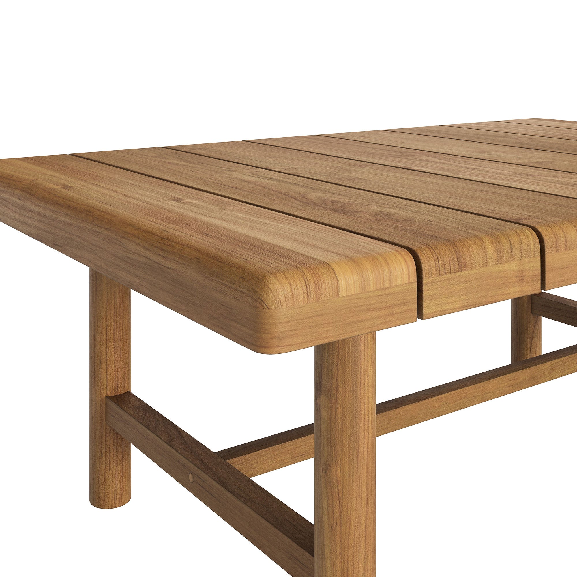 Eleni 41-Inch Outdoor Patio Teak Wood Coffee Table