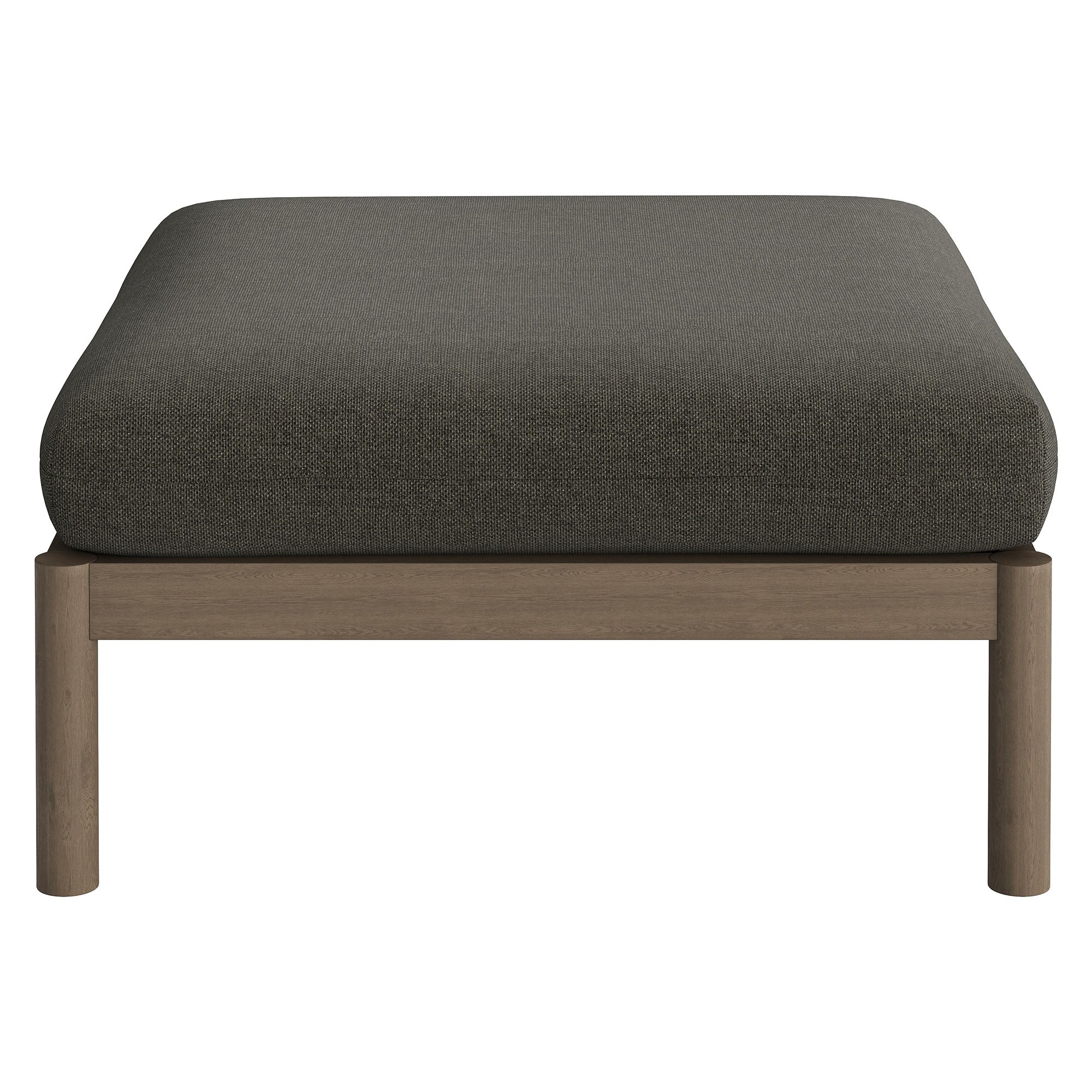Eleni Square Outdoor Patio Teak Wood Ottoman