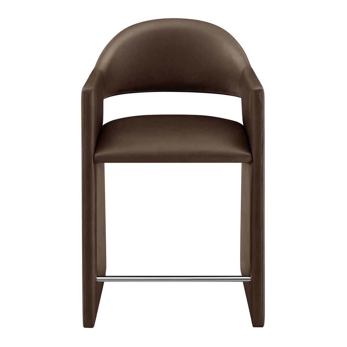 Talia 37 Inch Vegan Leather Counter Stool