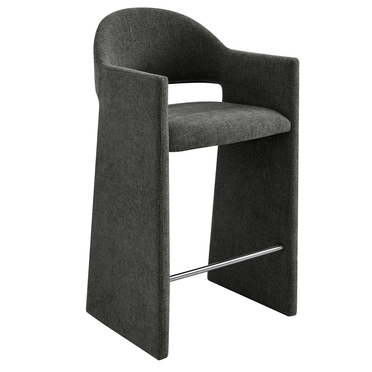 Talia 41 Inch 41 Inch Upholstered Fabric Bar Stool