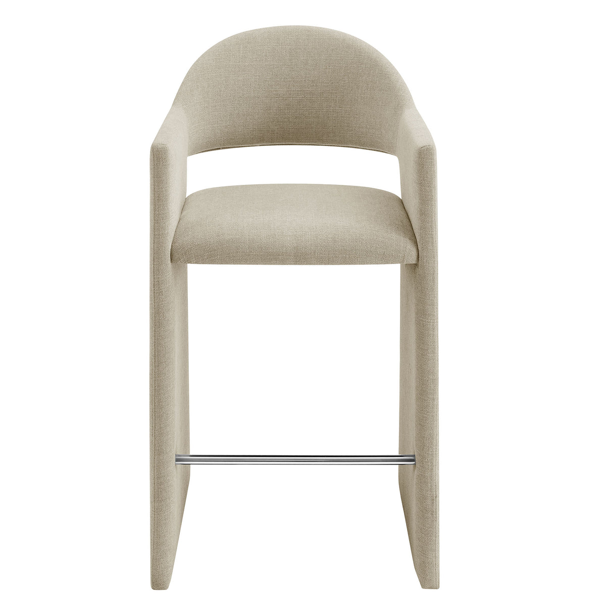 Talia 41 Inch 41 Inch Upholstered Fabric Bar Stool