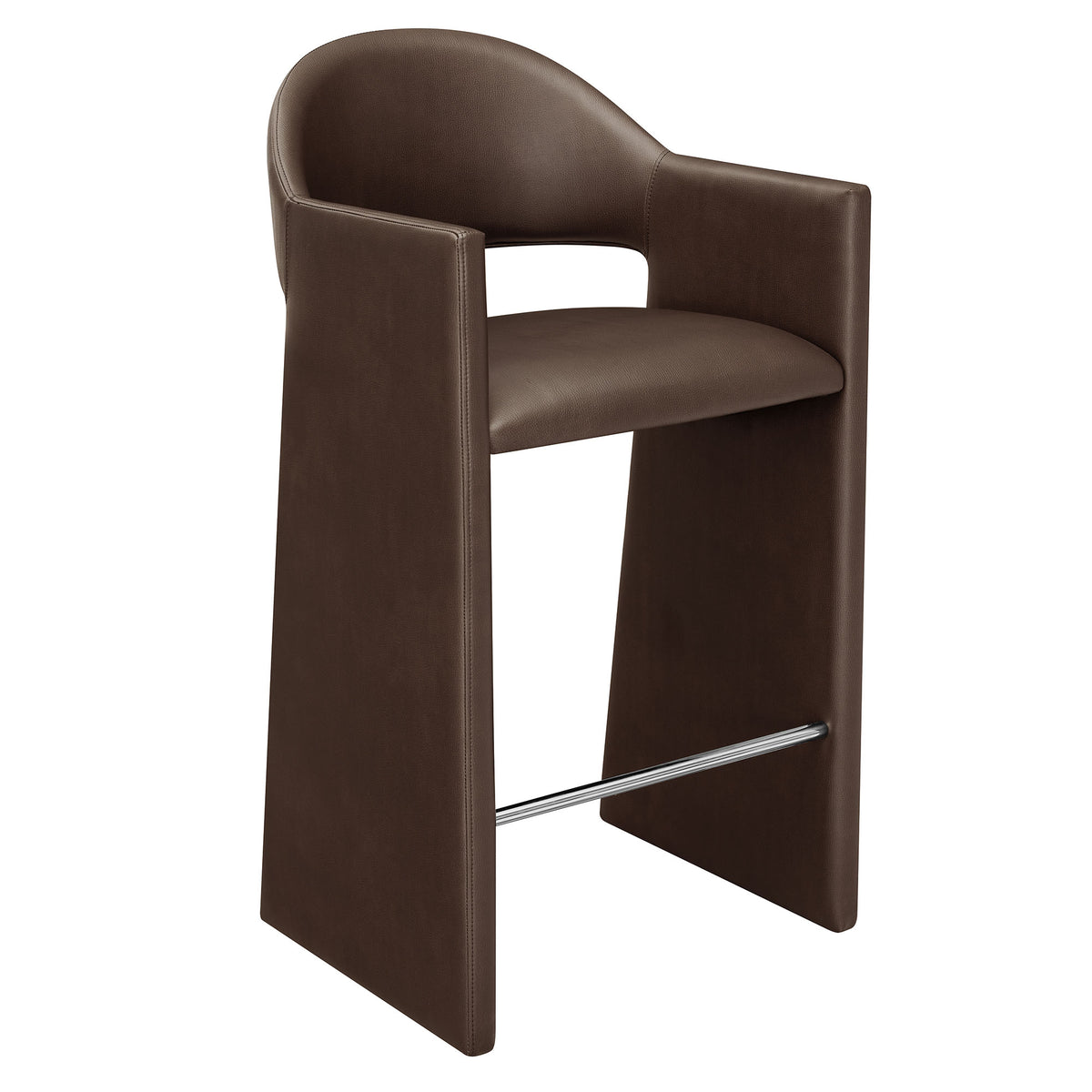 Talia 41 Inch Vegan Leather Bar Stool