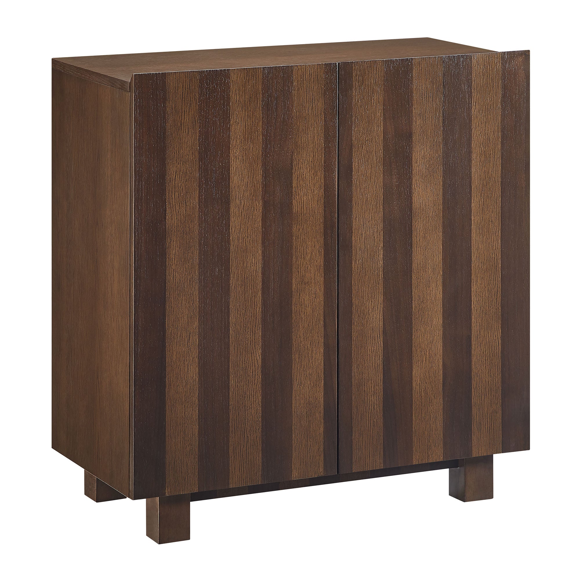 Kline 2-Door Striped Accent Cabinet