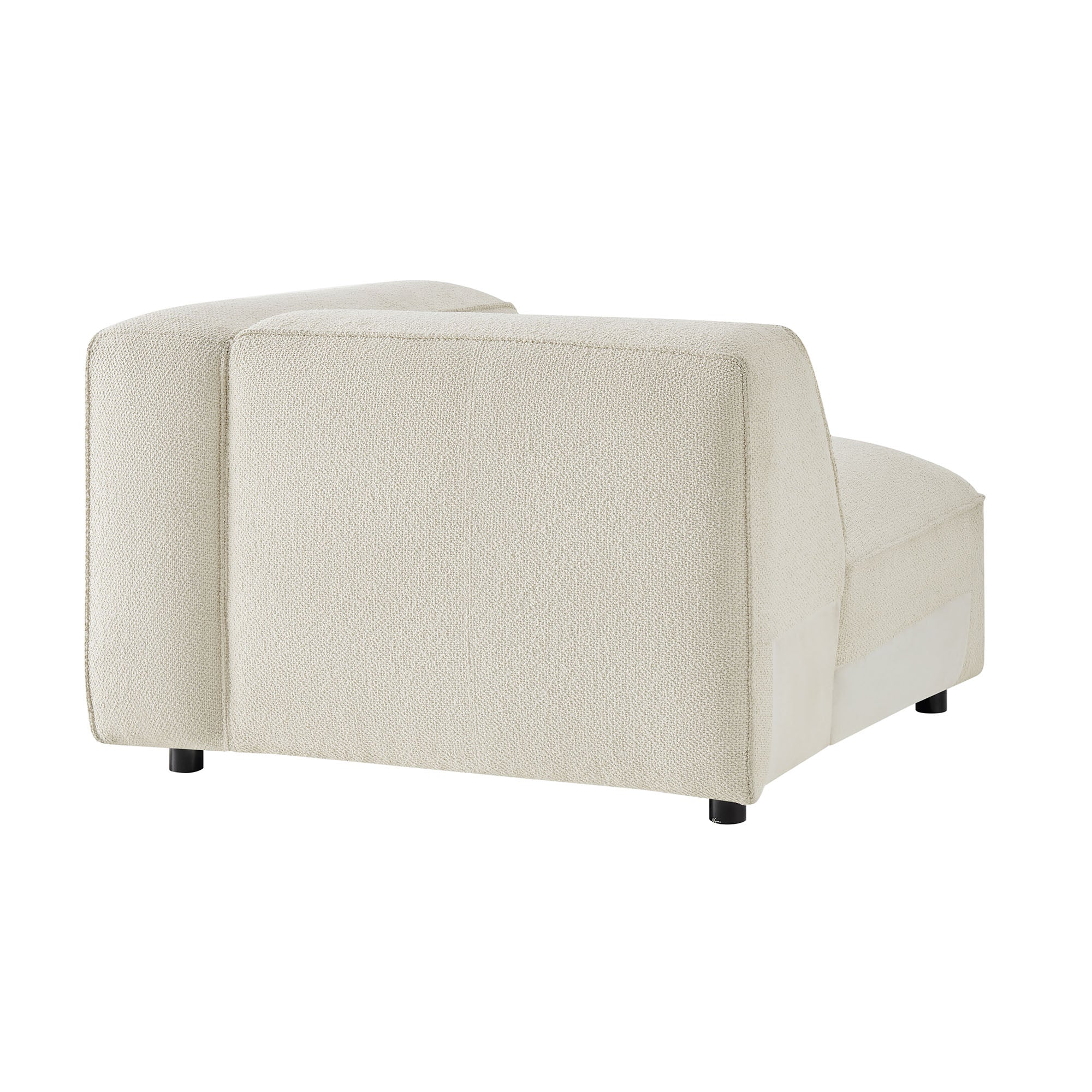 Auren Lattice Bouclé Upholstered Modular Right-Facing Arm Chair
