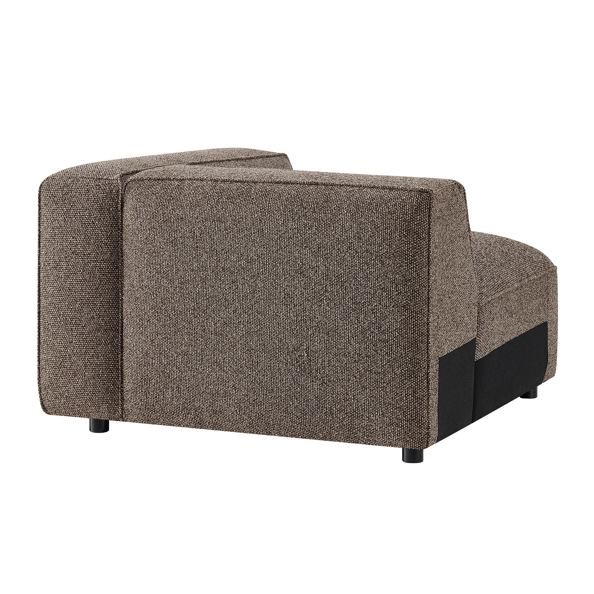 Auren Lattice Bouclé Upholstered Modular Right-Facing Arm Chair