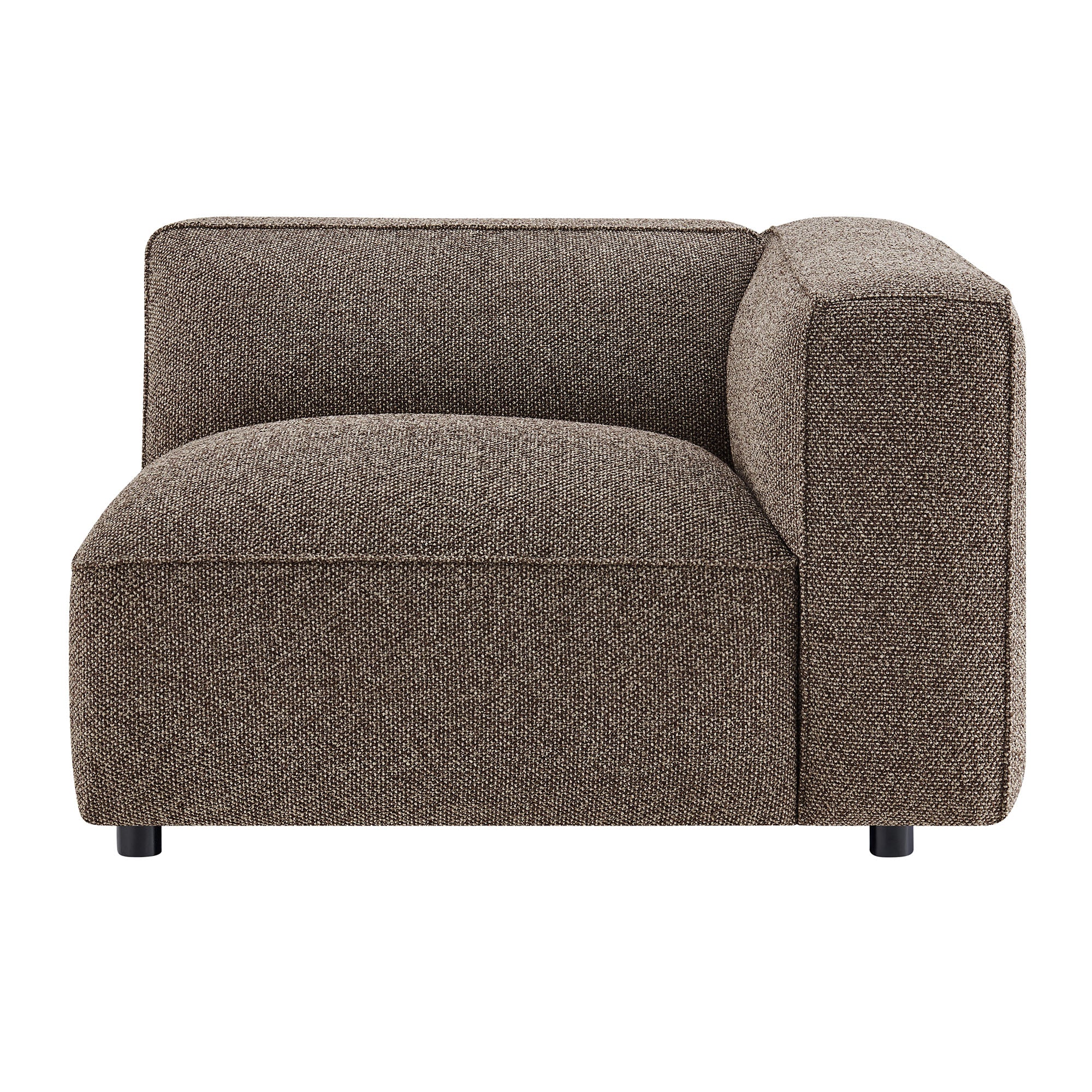 Auren Lattice Bouclé Upholstered Modular Right-Facing Arm Chair