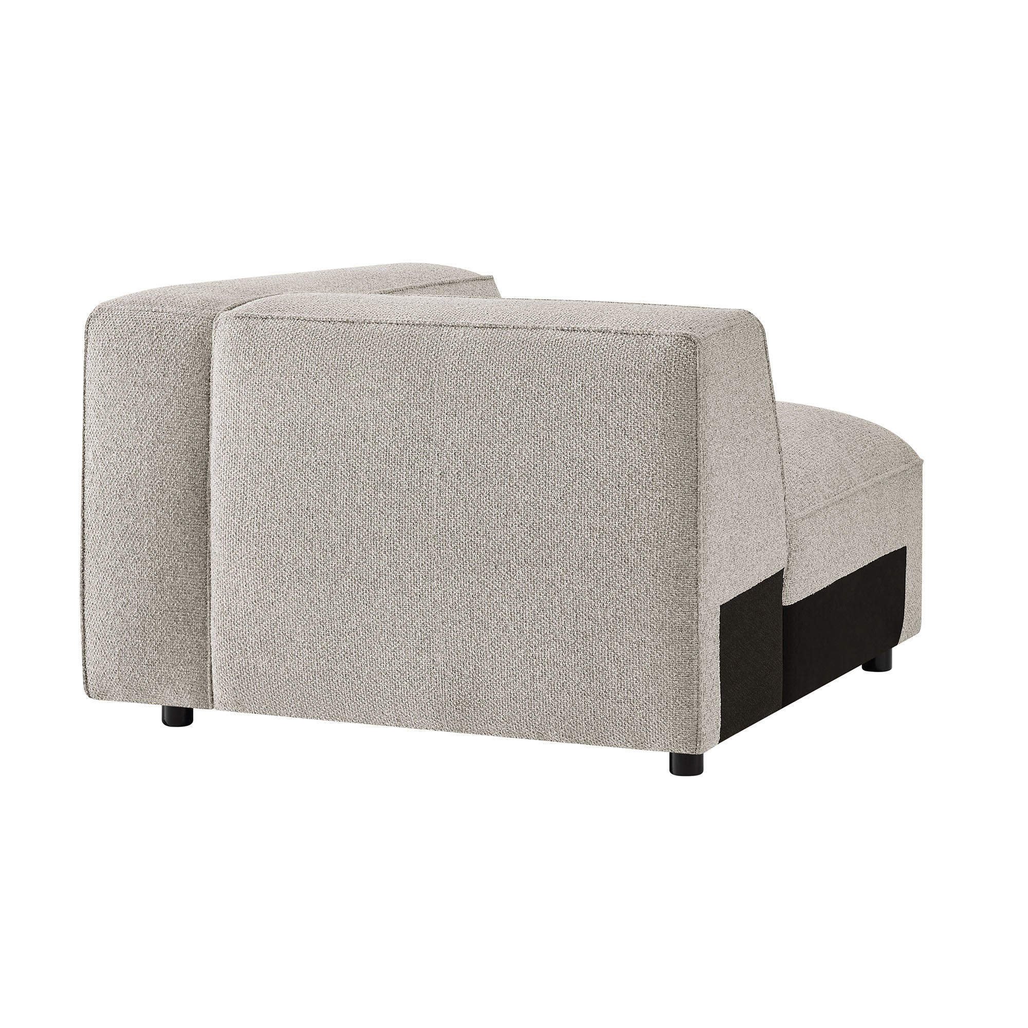 Auren Lattice Bouclé Upholstered Modular Right-Facing Arm Chair