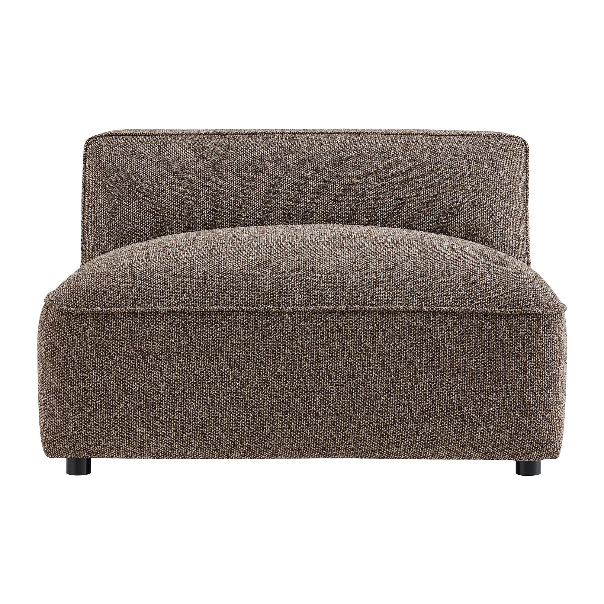 Auren Lattice Bouclé Upholstered Modular Armless Chair