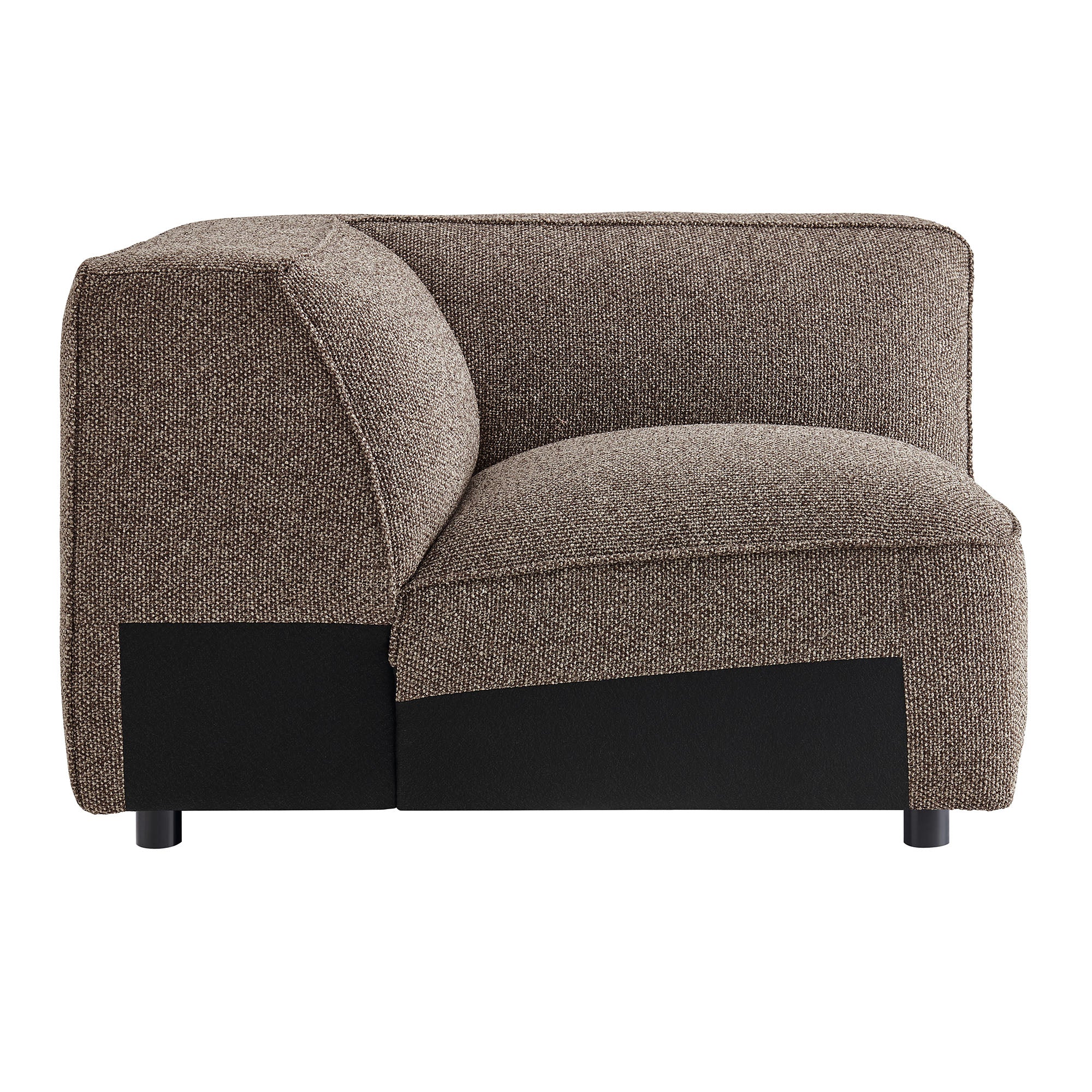 Auren Lattice Bouclé Upholstered Modular Corner Chair