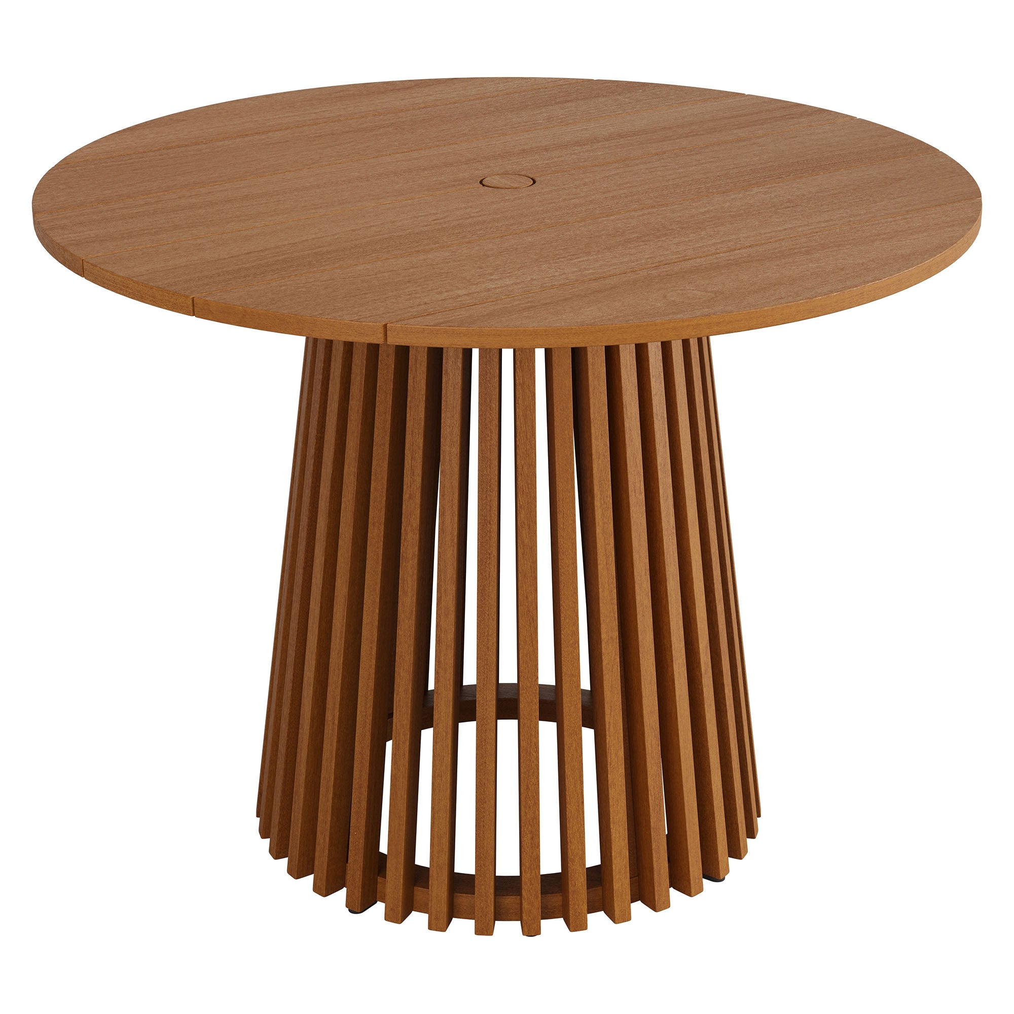 Lane 39 Inch Round Outdoor Patio Teak Wood Dining Table