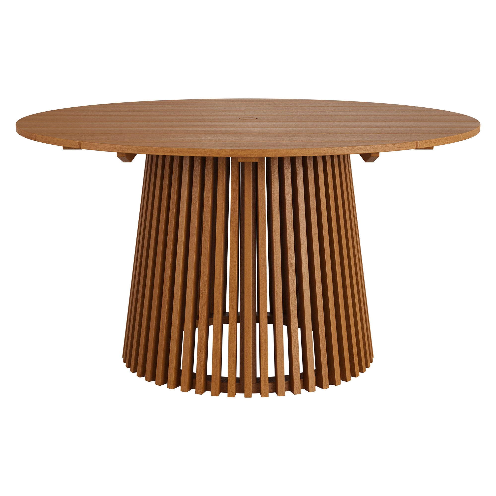 Lane 55 Inch Round Outdoor Patio Teak Wood Dining Table