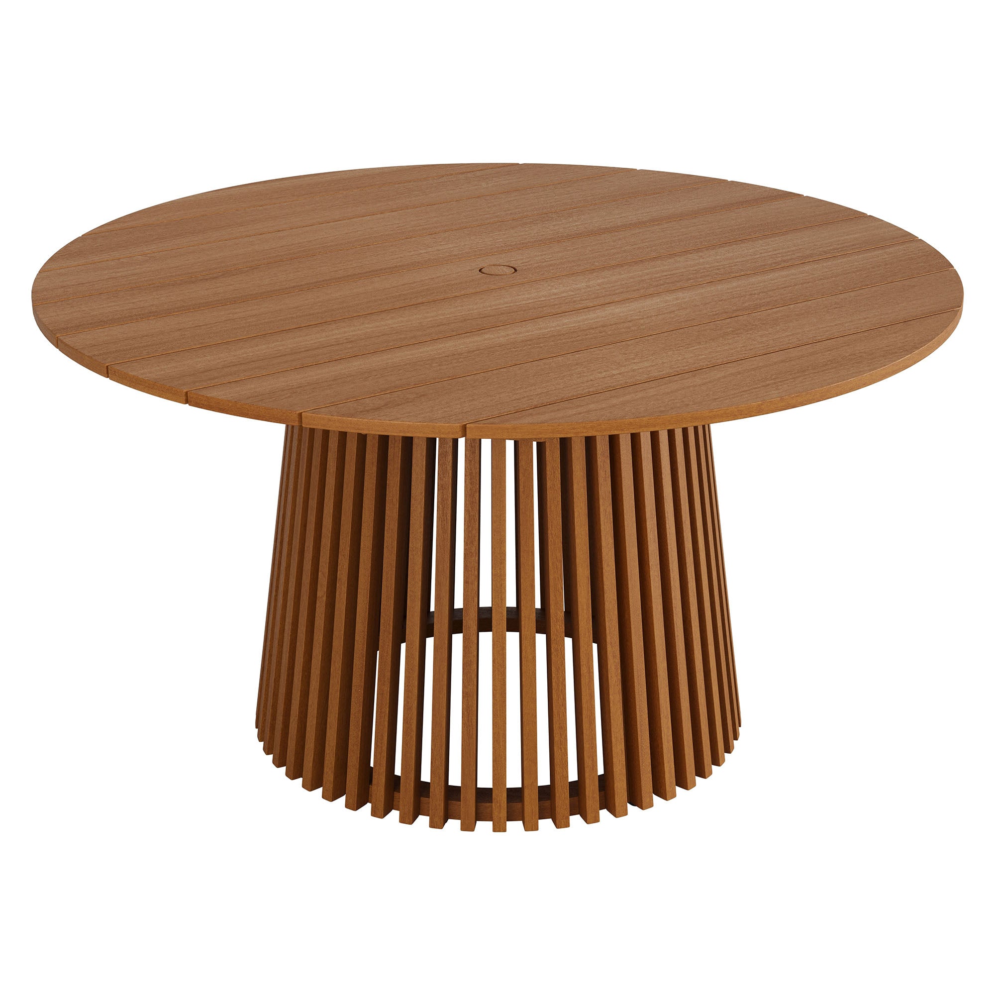 Lane 55 Inch Round Outdoor Patio Teak Wood Dining Table