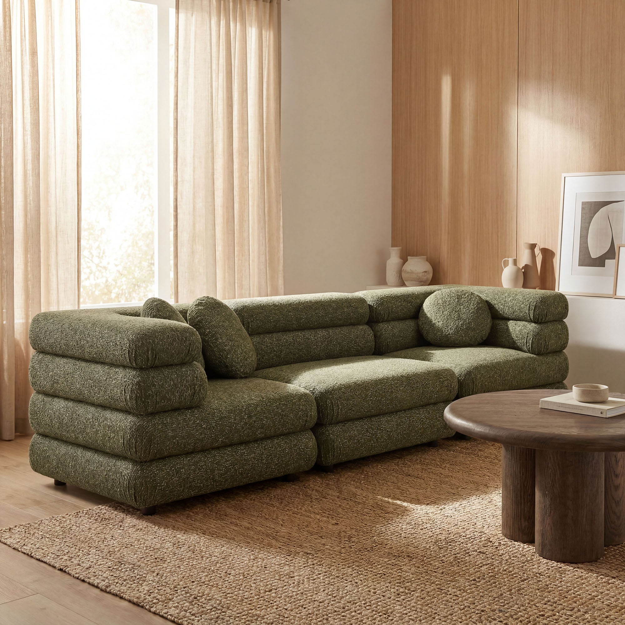 Jubilee 3-Piece Upholstered 3-Piece Modular Sofa Set