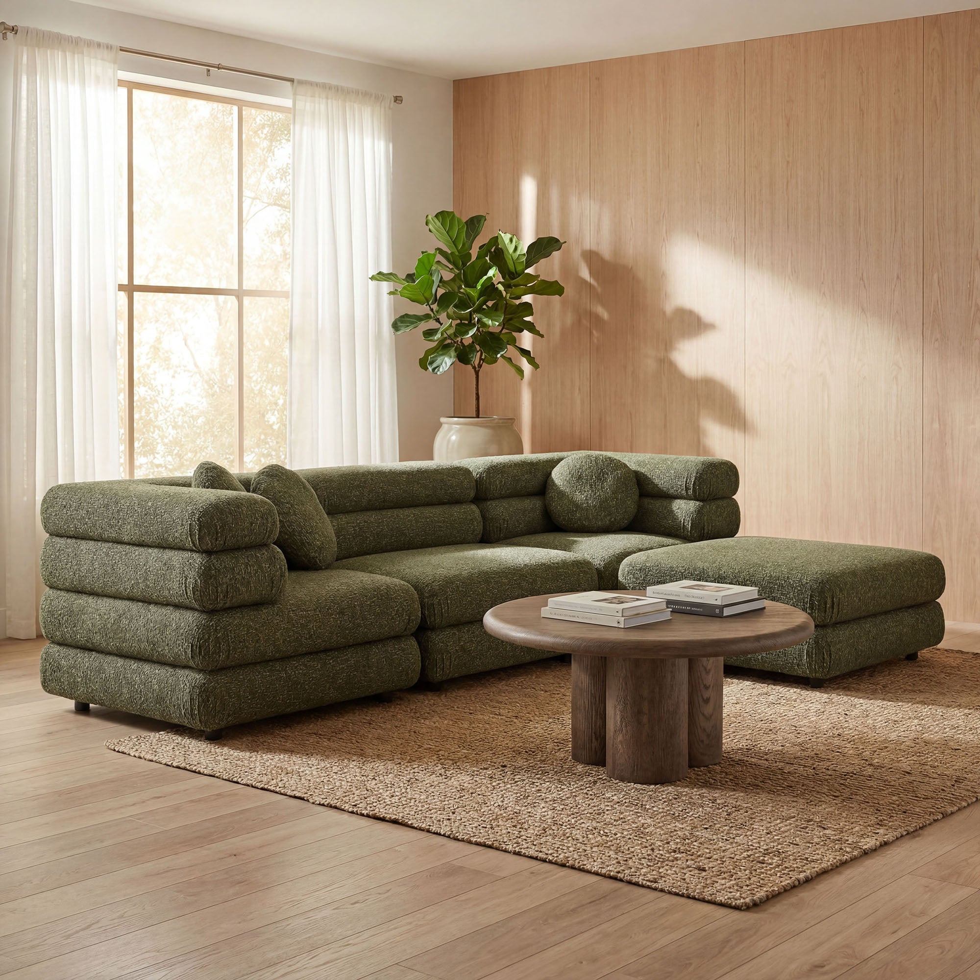 Jubilee 4-Piece Upholstered Modular Sofa Set