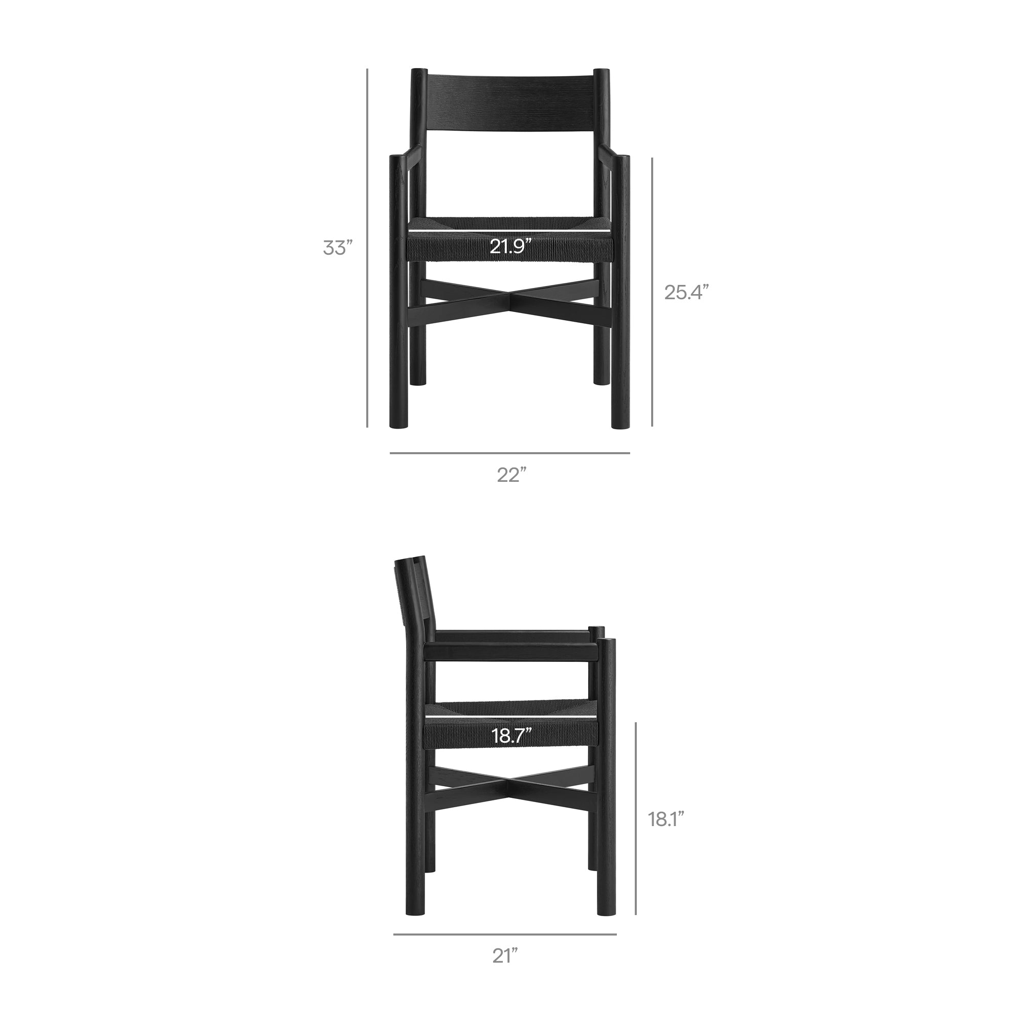 Alvia 6-Piece Wood Dining Table and Seating Set