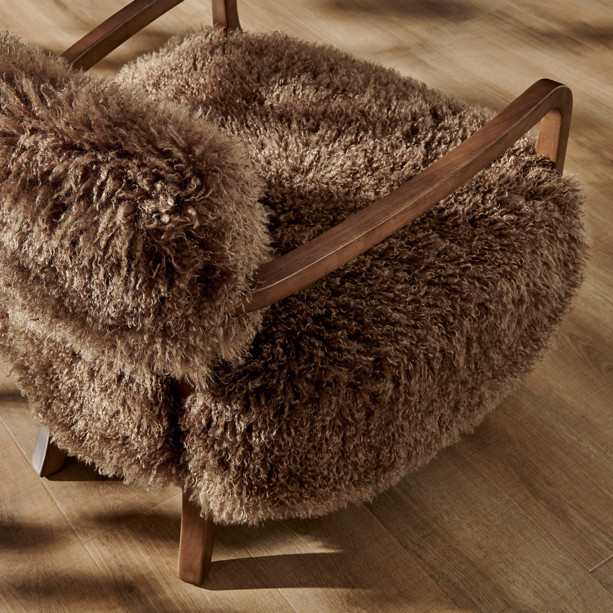 Zinnia Faux Fur Accent Chair