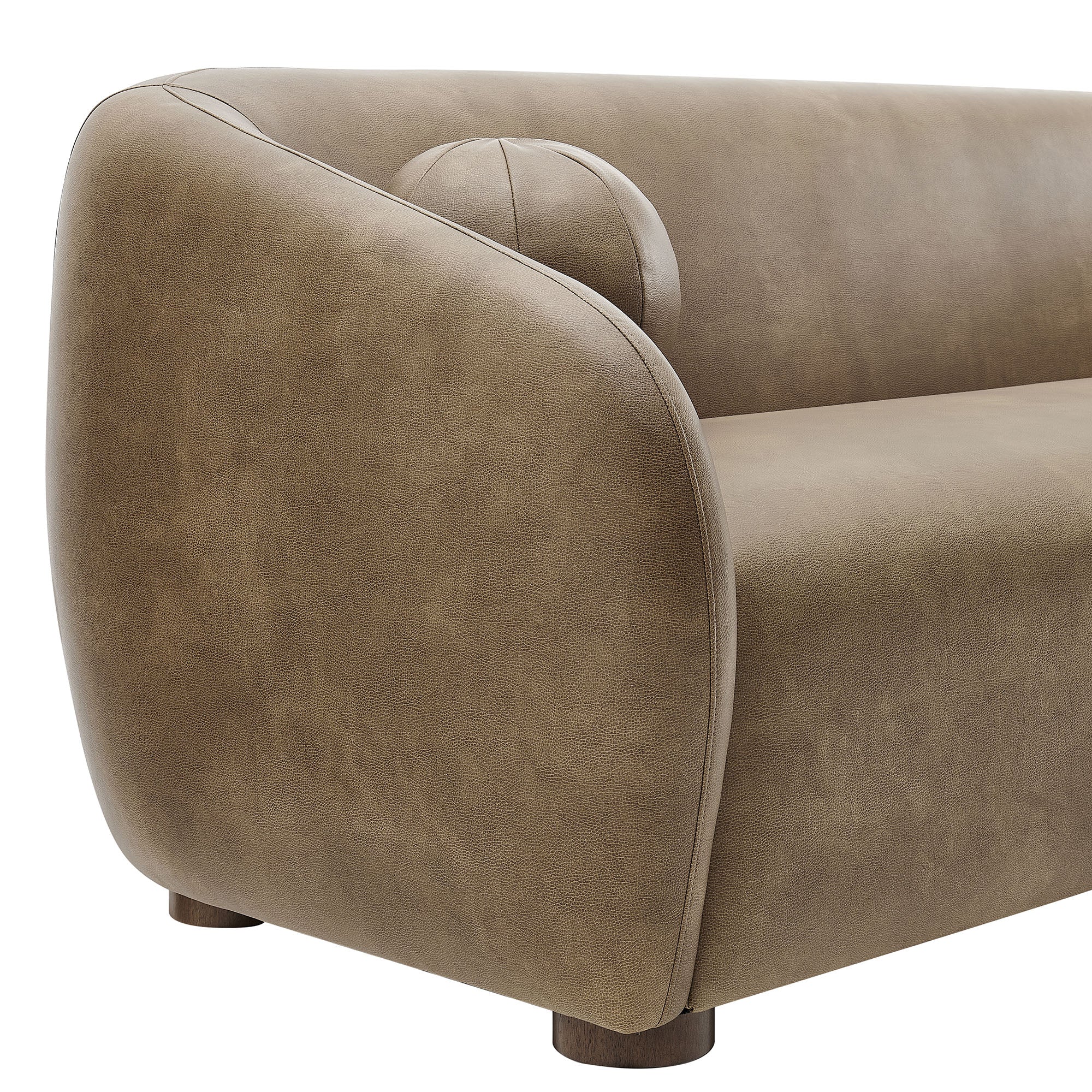 Holland 85" Vegan Leather Sofa