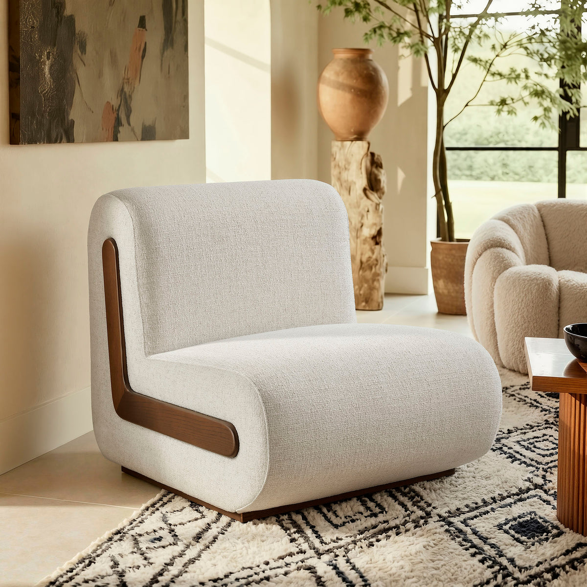Denby Linen Blend Accent Chair