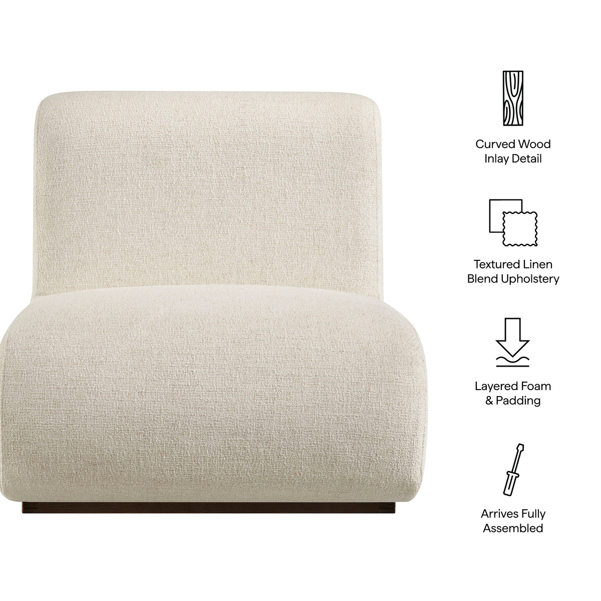 Denby Linen Blend Accent Chair