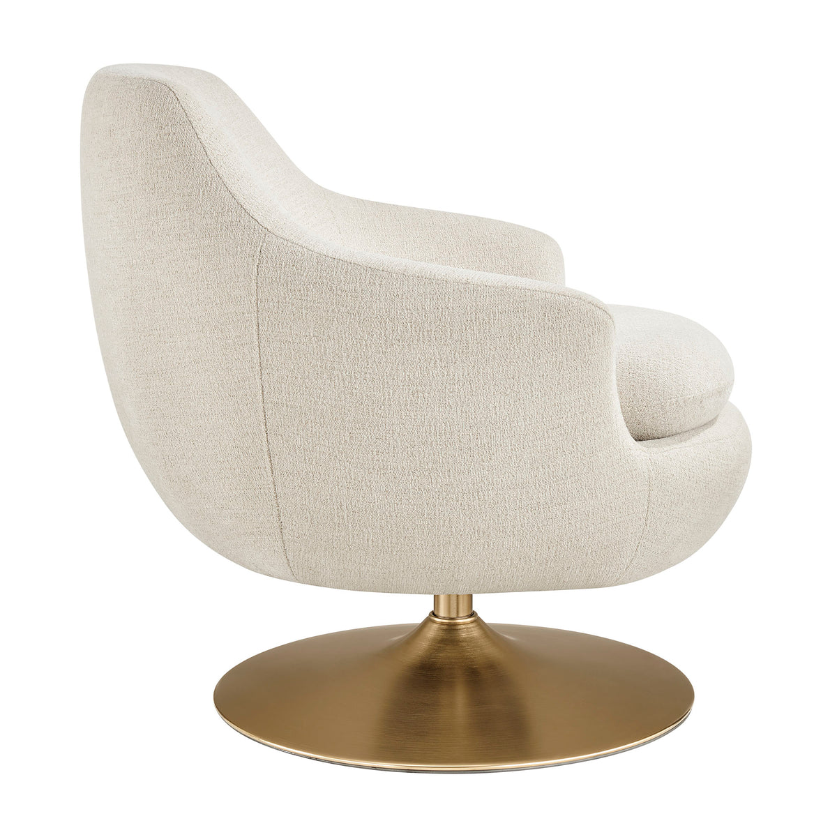Quimby Melange Chenille Swivel Accent Chair