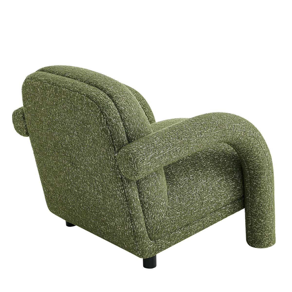 Ferris Textured Woven Fabric Lounge Chair