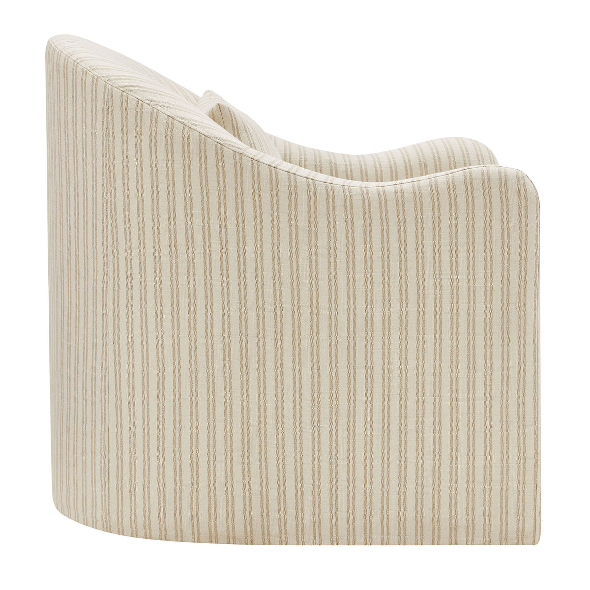 Bardot Slipcovered Striped Accent Chair