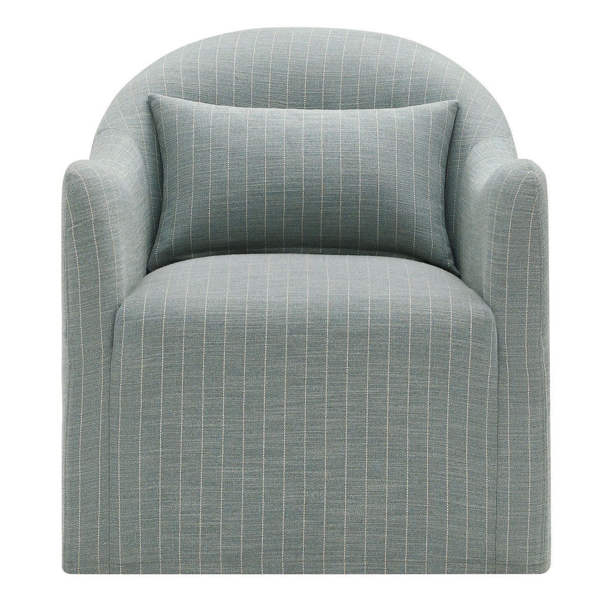 Bardot Slipcovered Striped Accent Chair