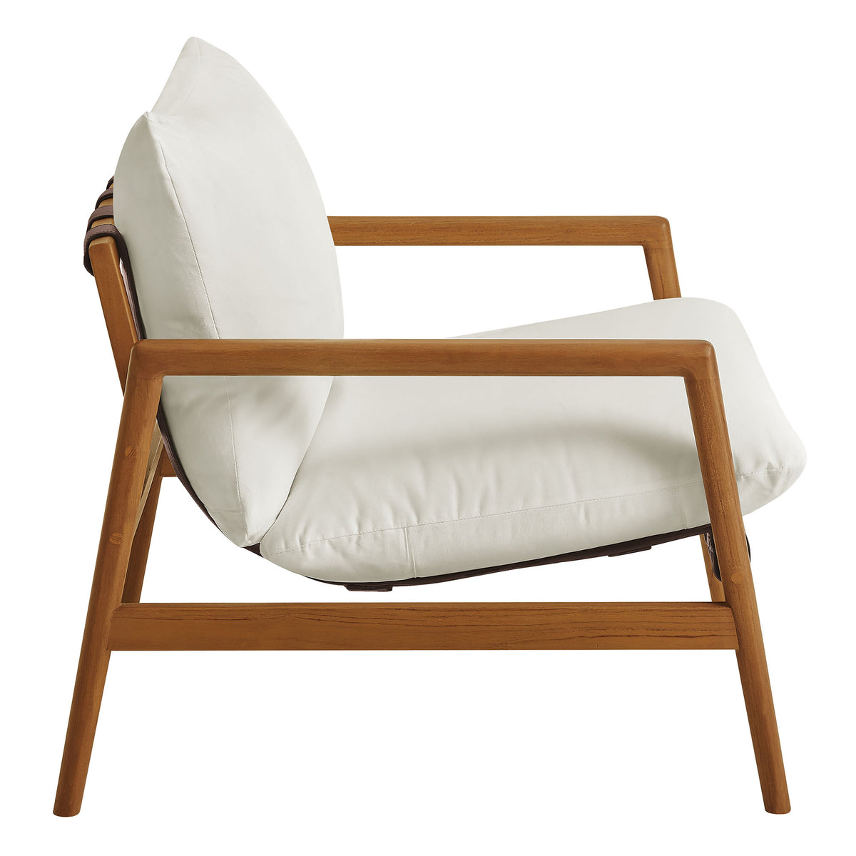 Nomi Outdoor Patio Teak Wood Sling Chair
