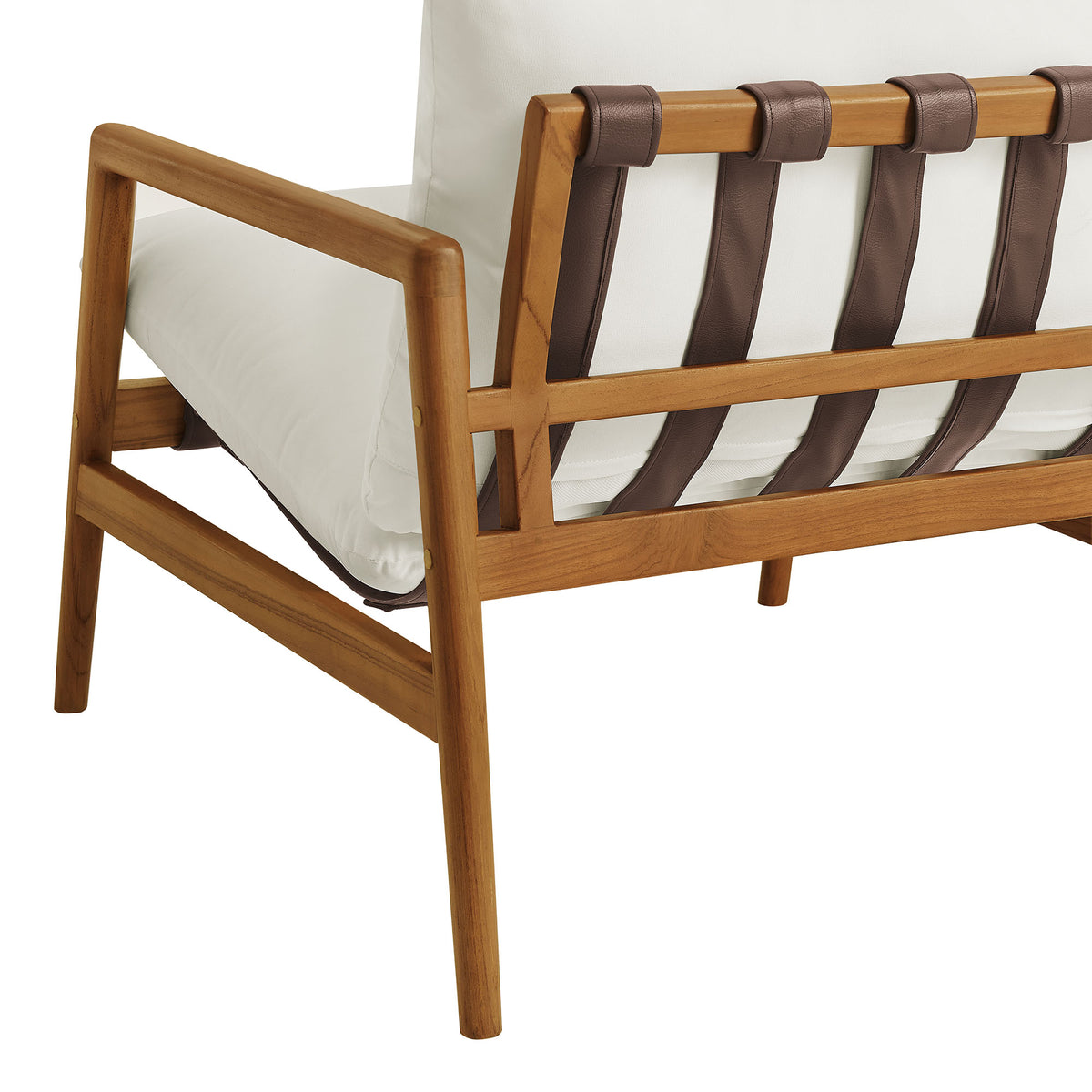 Nomi Outdoor Patio Teak Wood Sling Chair