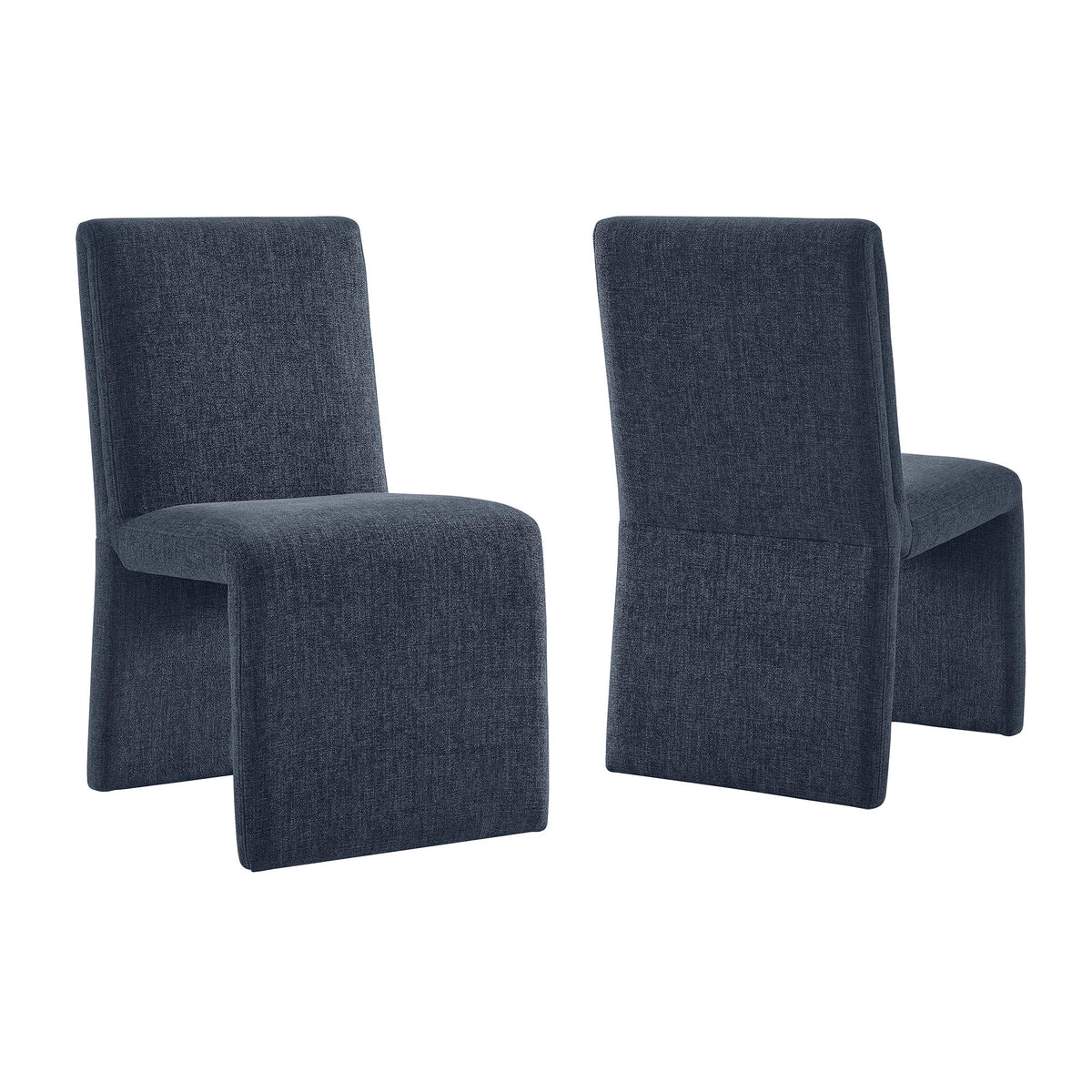 Emory Upholstered Fabric Dining Side Chair Set of 2