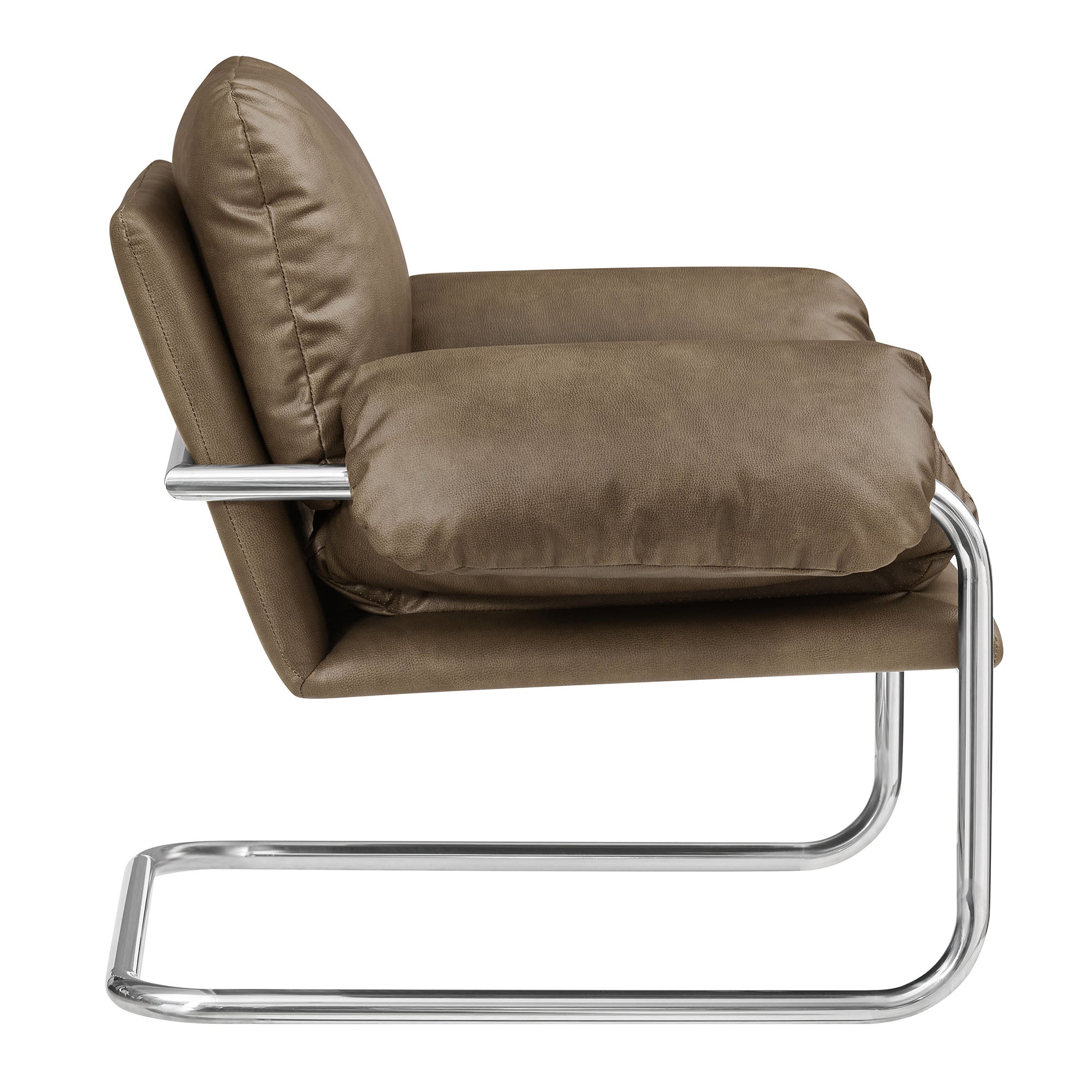 Ansel Vegan Leather Accent Chair