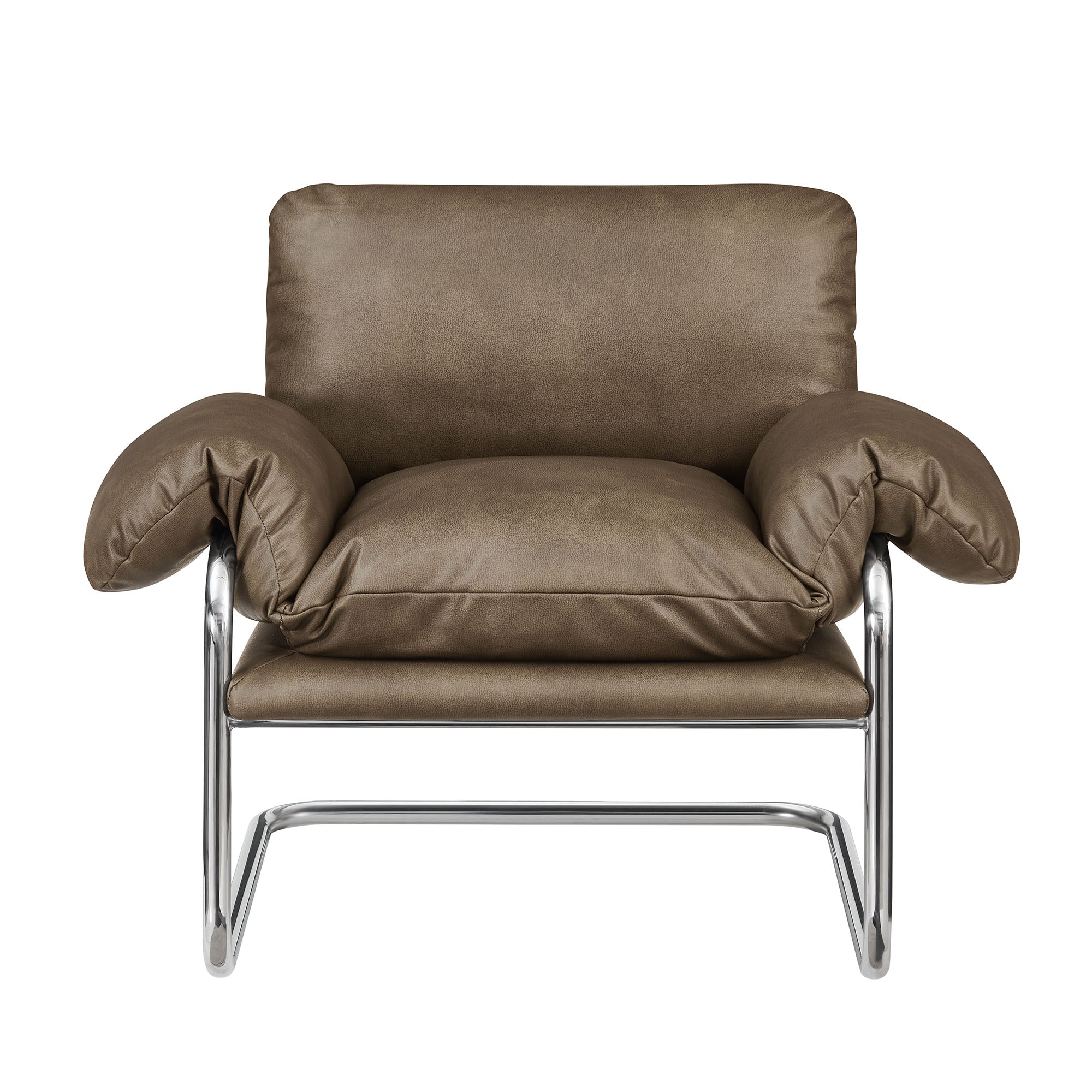 Ansel Vegan Leather Accent Chair