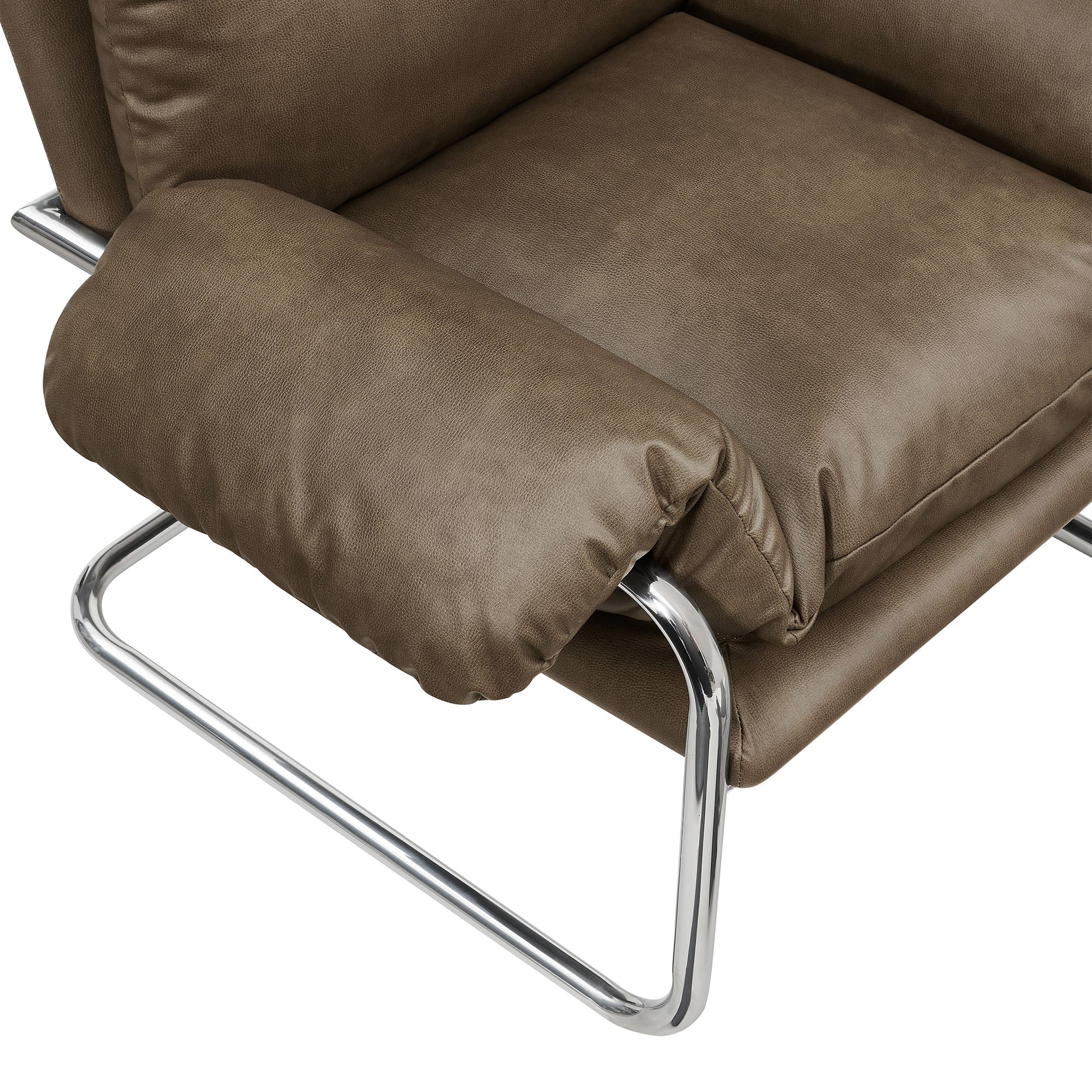 Ansel Vegan Leather Accent Chair