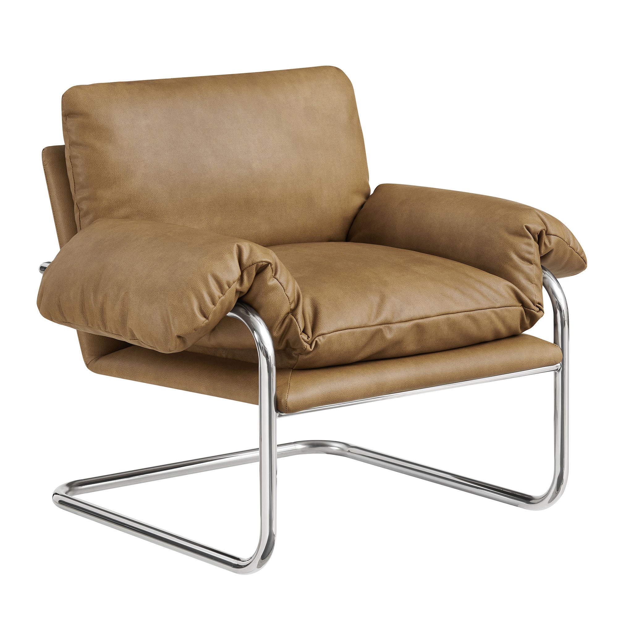 Ansel Vegan Leather Accent Chair