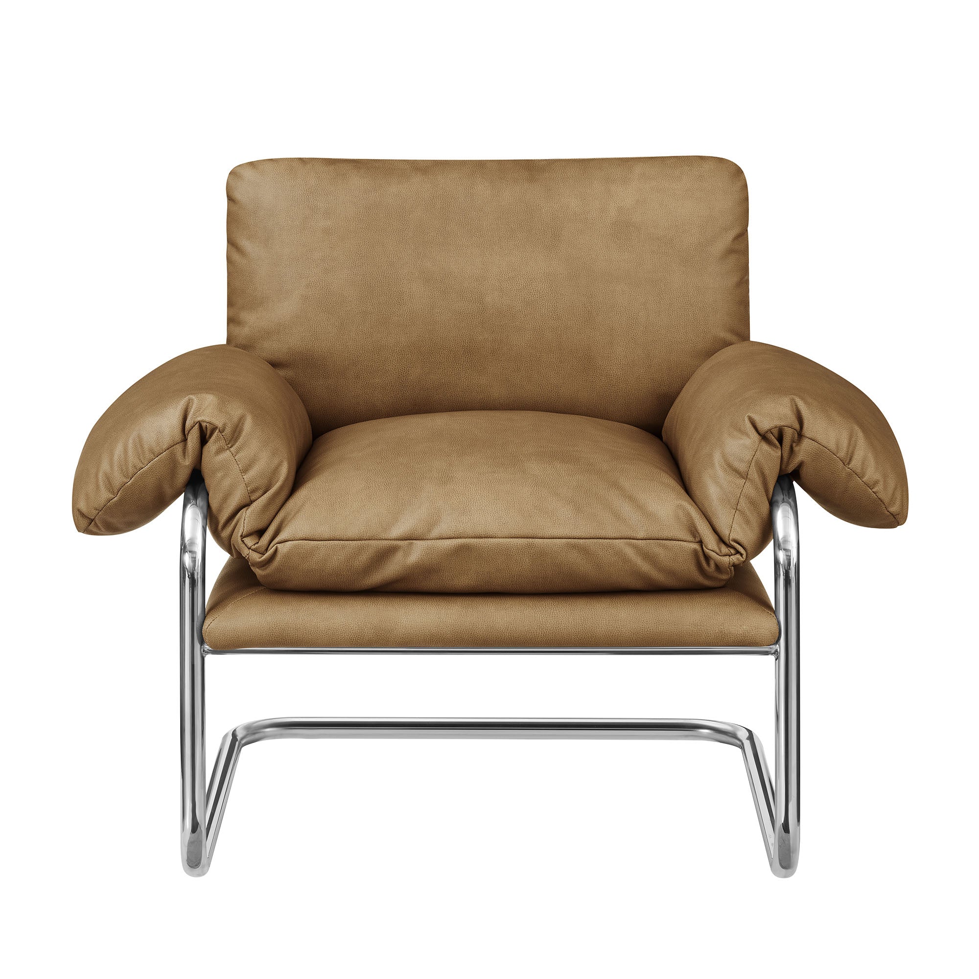 Ansel Vegan Leather Accent Chair