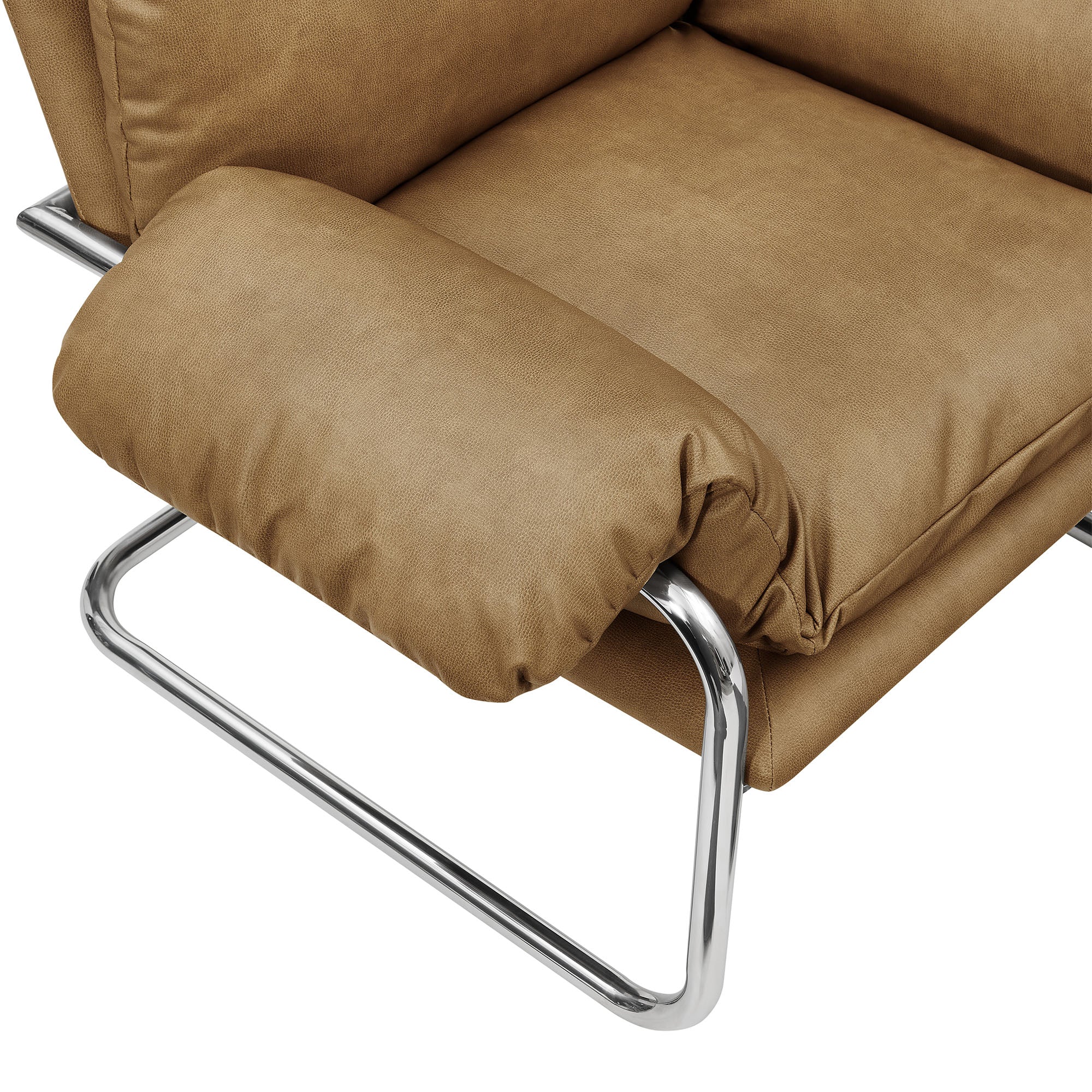 Ansel Vegan Leather Accent Chair