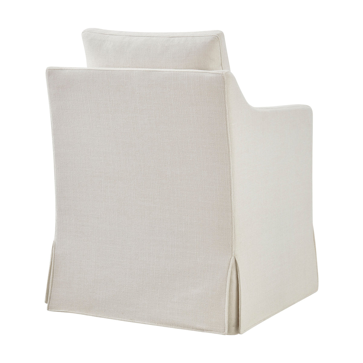 Serene Slipcovered Performance Fabric Dining Armchair